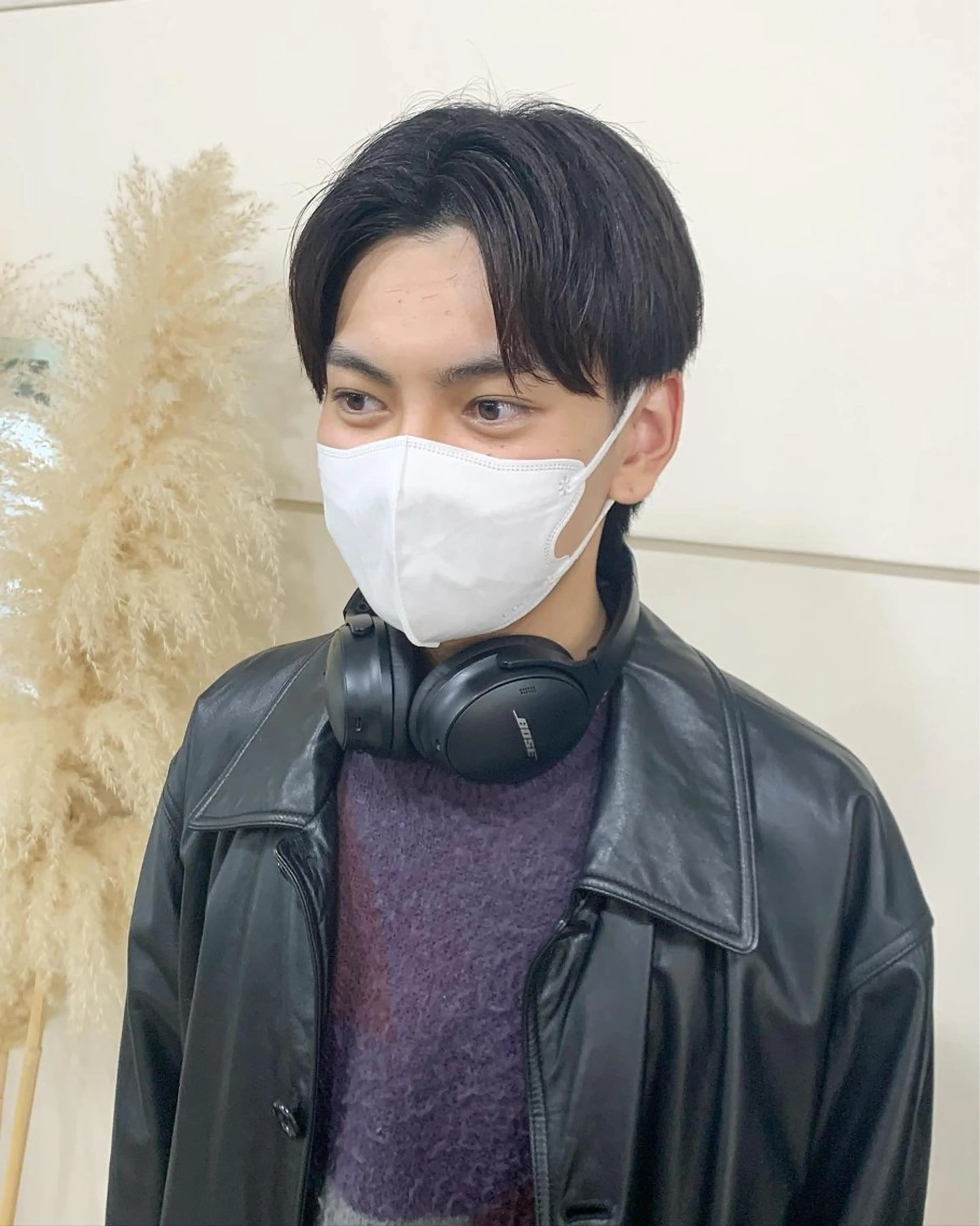 ミディアム パーマ メンズ カット liberte(リベルテ)所属・🤍韓国髪質改善🤍 クメユウキのヘアスタイル