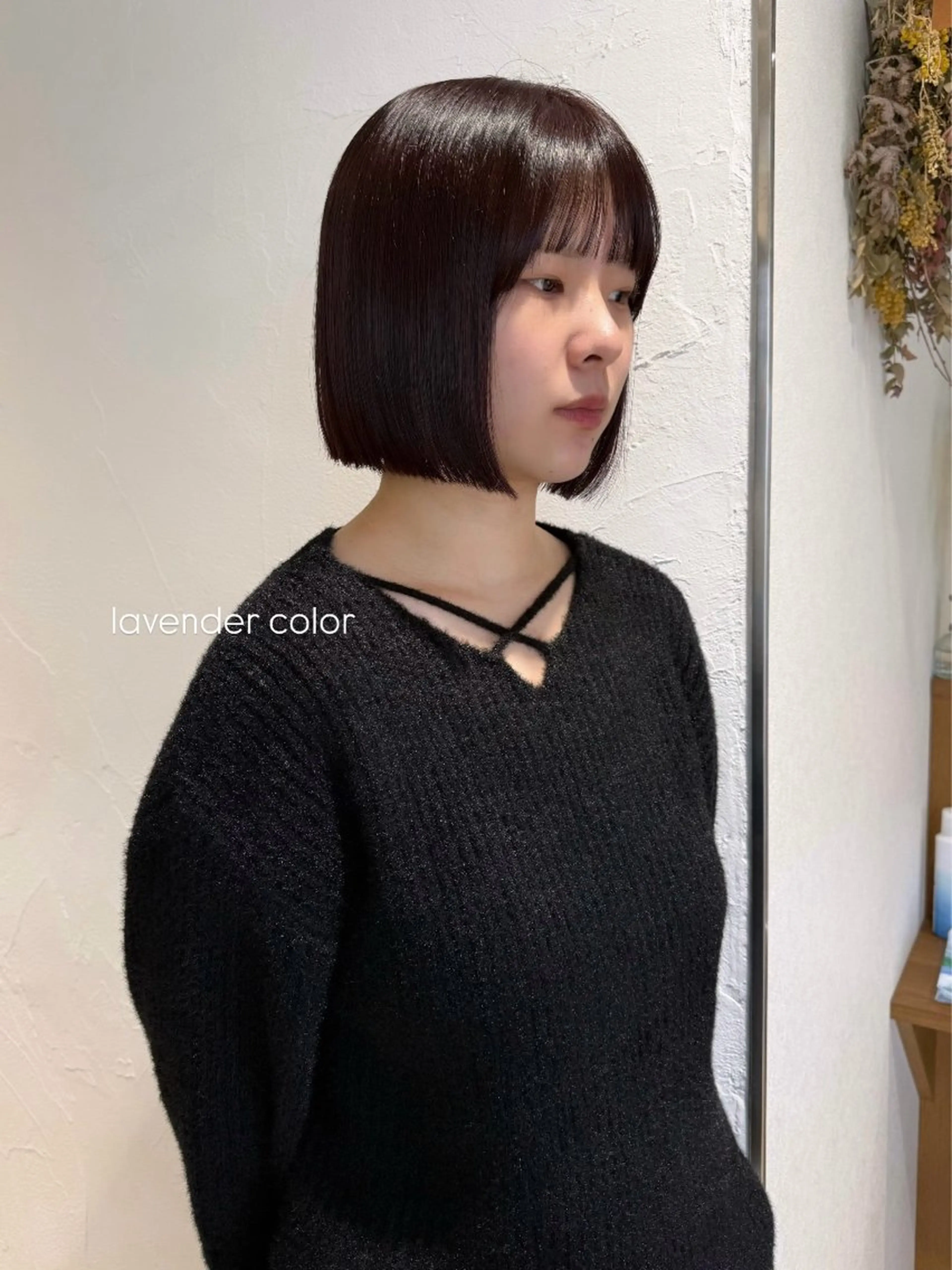 ミディアム カラー ラベンダーカラー 暖色カラー /ヘアアレンジ/花鈴のヘアスタイル
