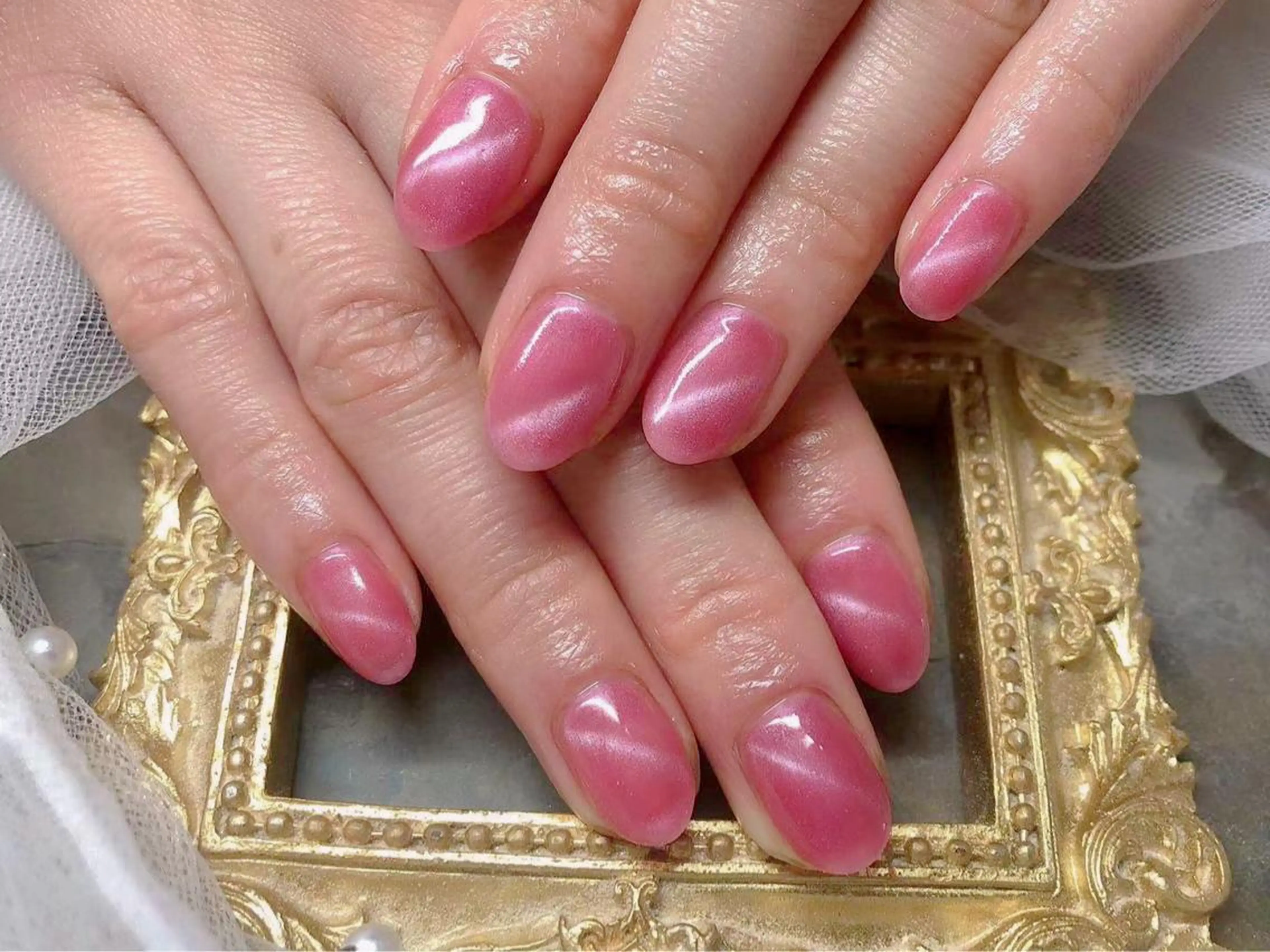 ネイル ハンドネイル マジック ミラーのネイルデザイン