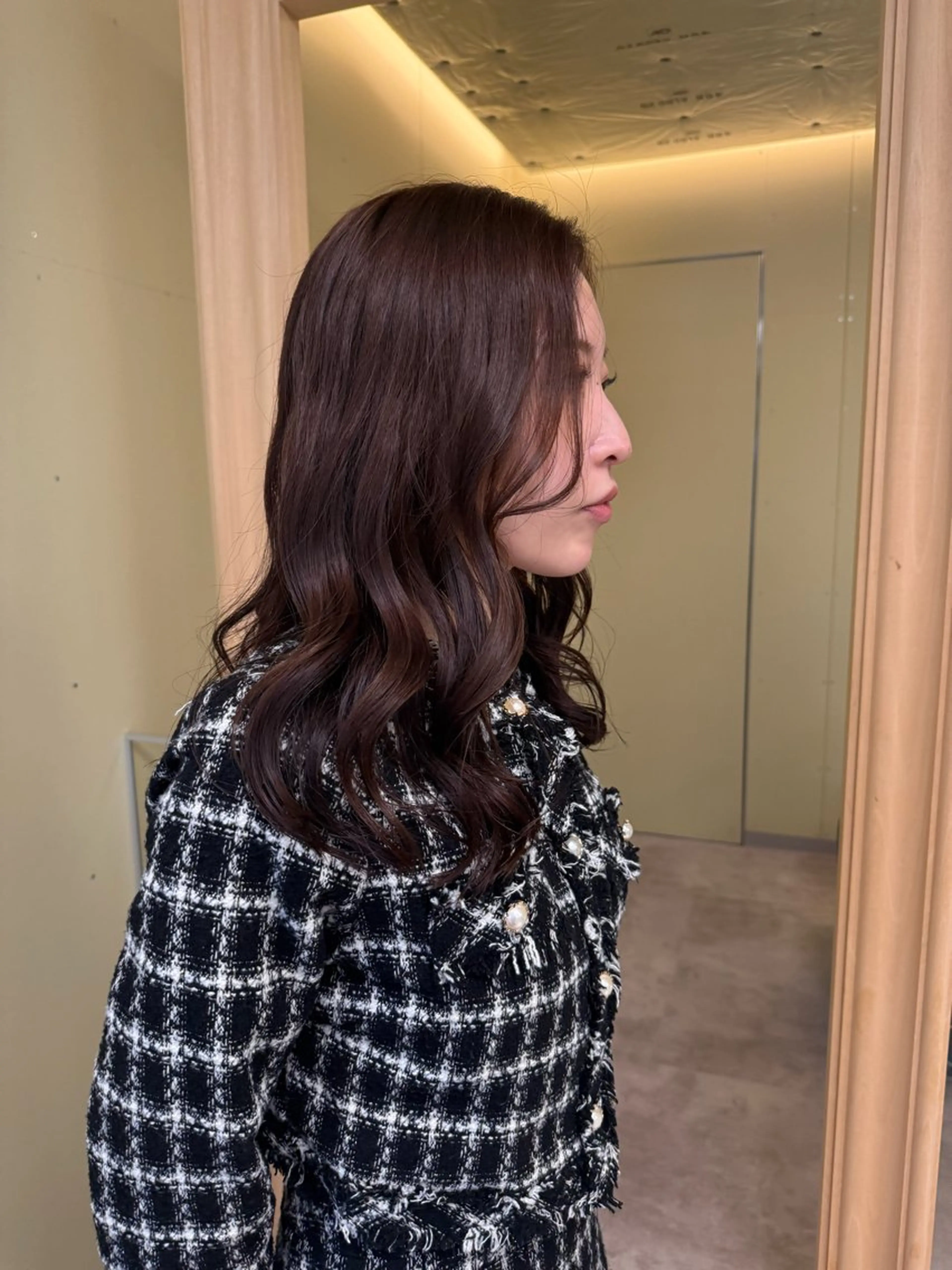 ロング カラー カット ヘアカラー トリートメント 伶風/ボブ/ ハッシュカットのヘアスタイル