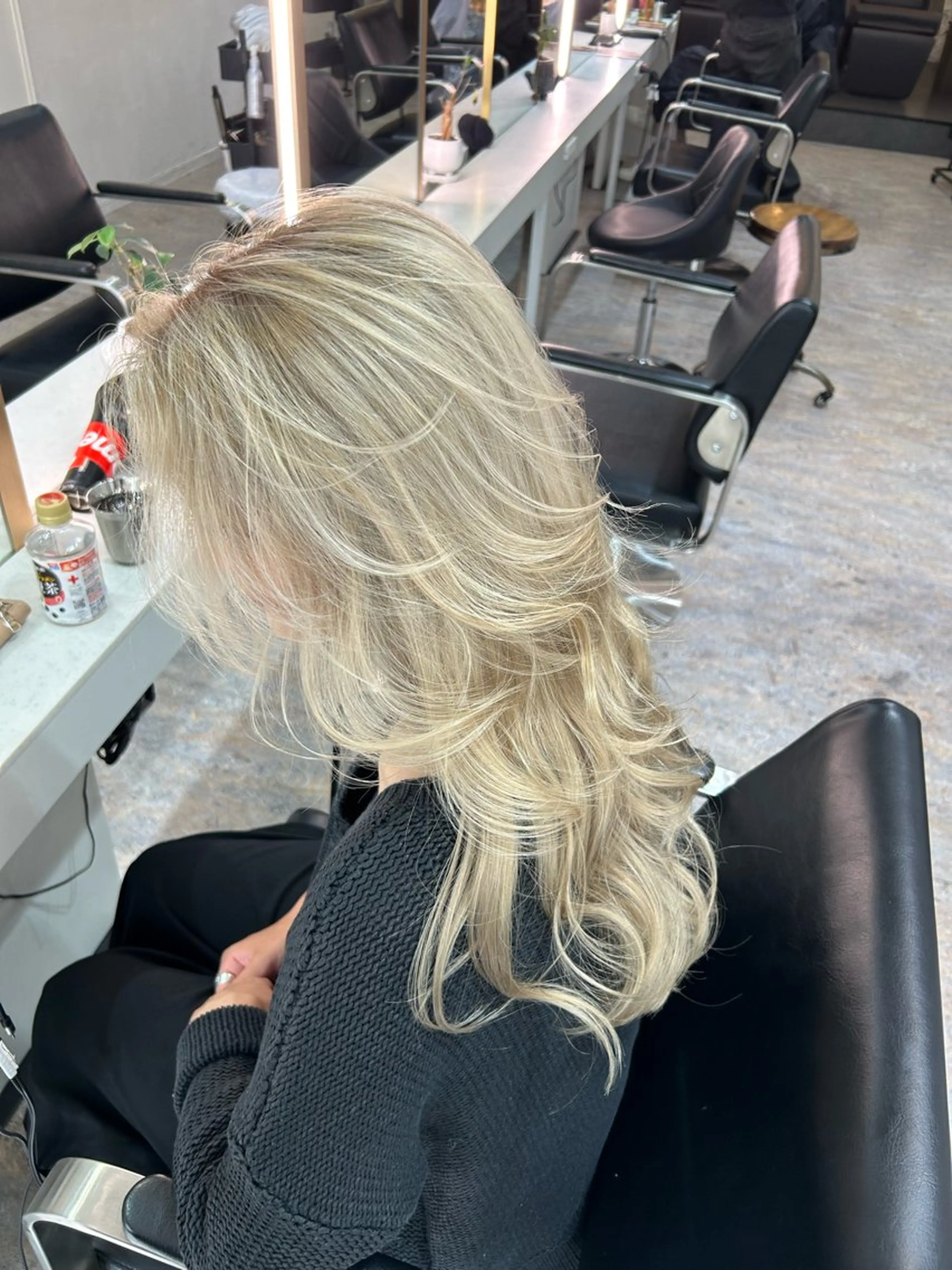 ロング カラー カット ヘアカラー トリートメント レイヤーカット BLend 渋谷のヘアスタイル