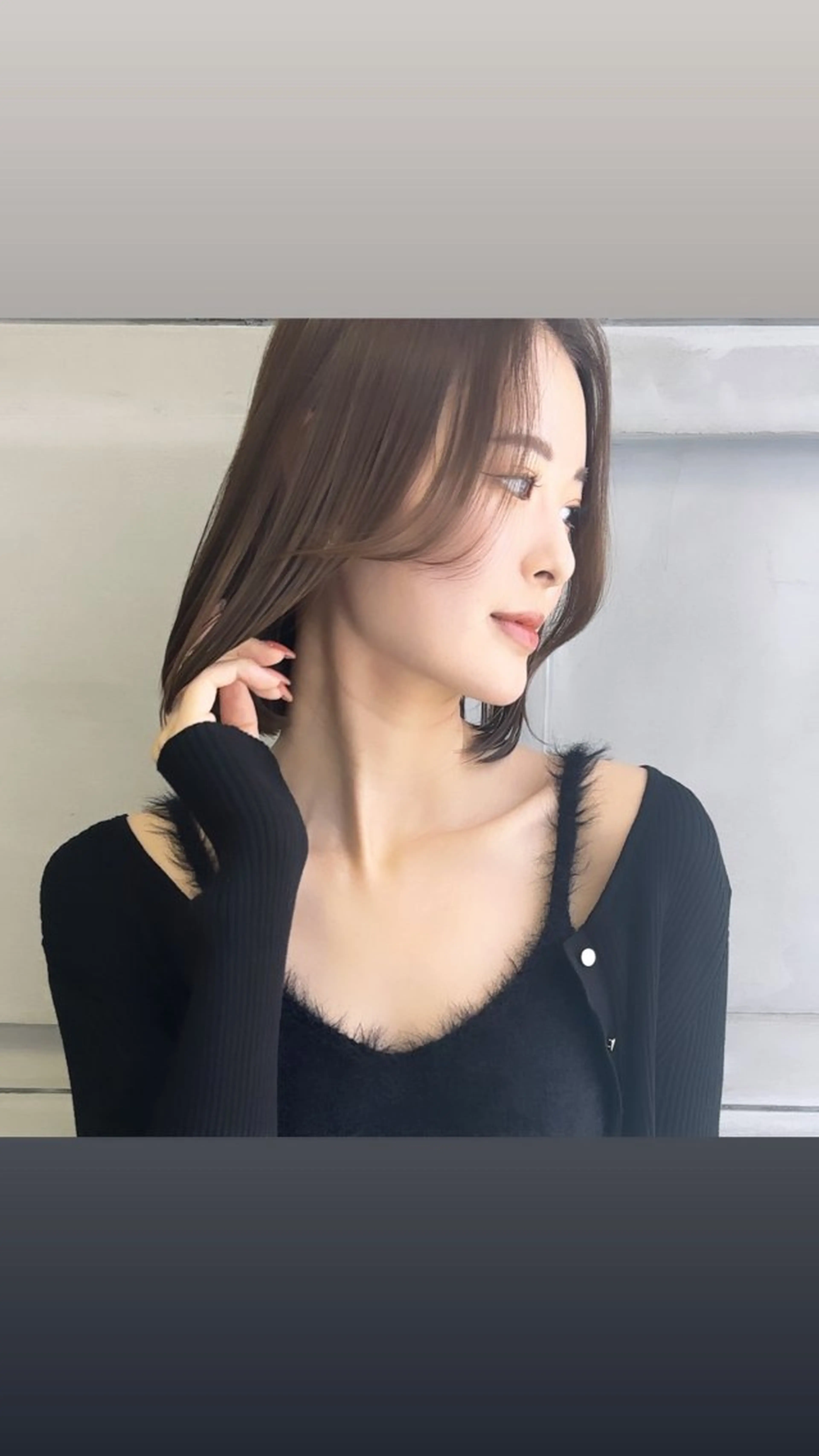 ミディアム カラー ボブ 韓国風ヘア 韓国ヘア🖤 YURINAのヘアスタイル