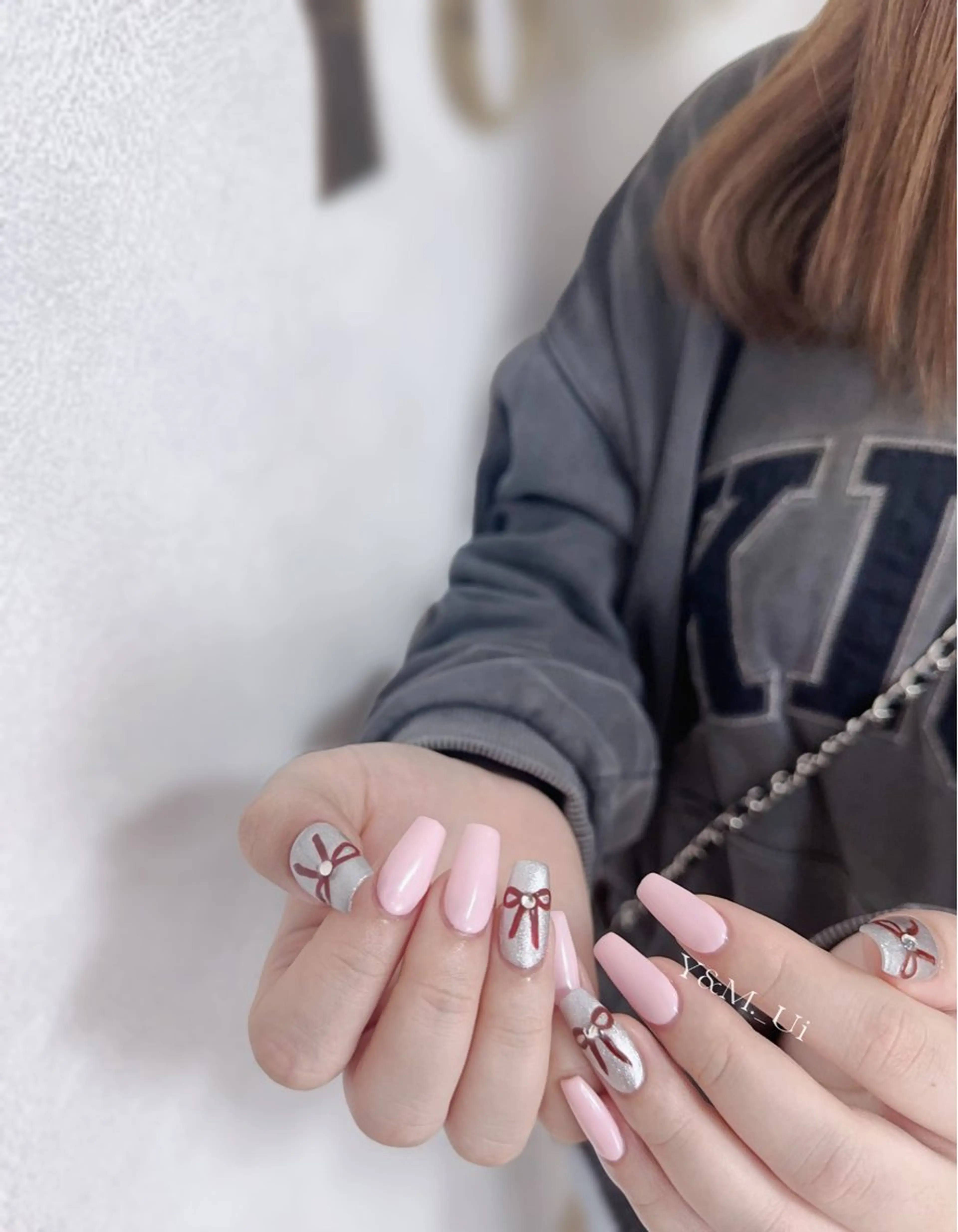 ネイル Kaka_ パラジェル、長さだしのネイルデザイン