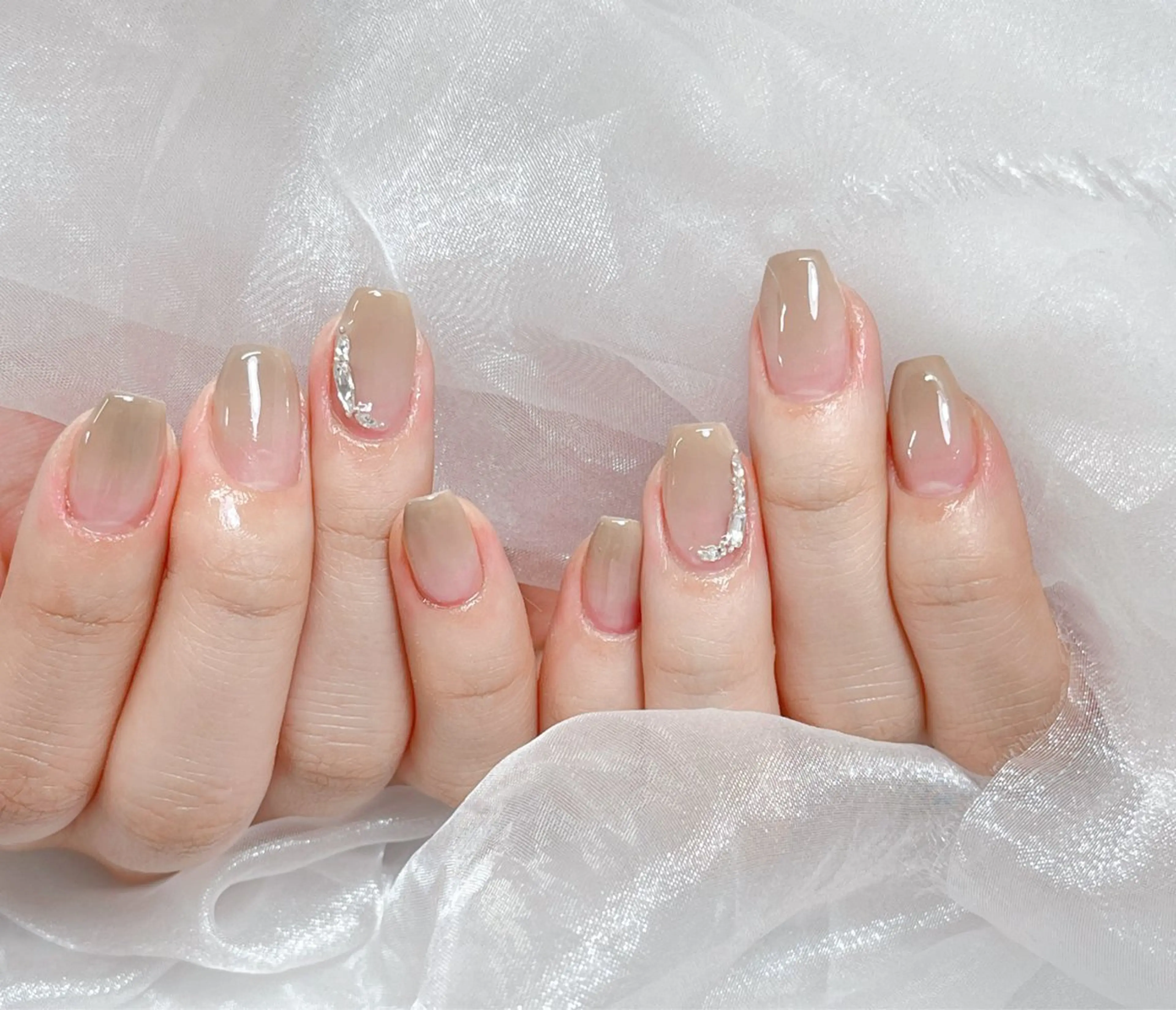ネイル チークネイル フットネイル フレンチネイル 韓国ネイル 持ち込み candy nail 韓国風ワンホンネイルのネイルデザイン
