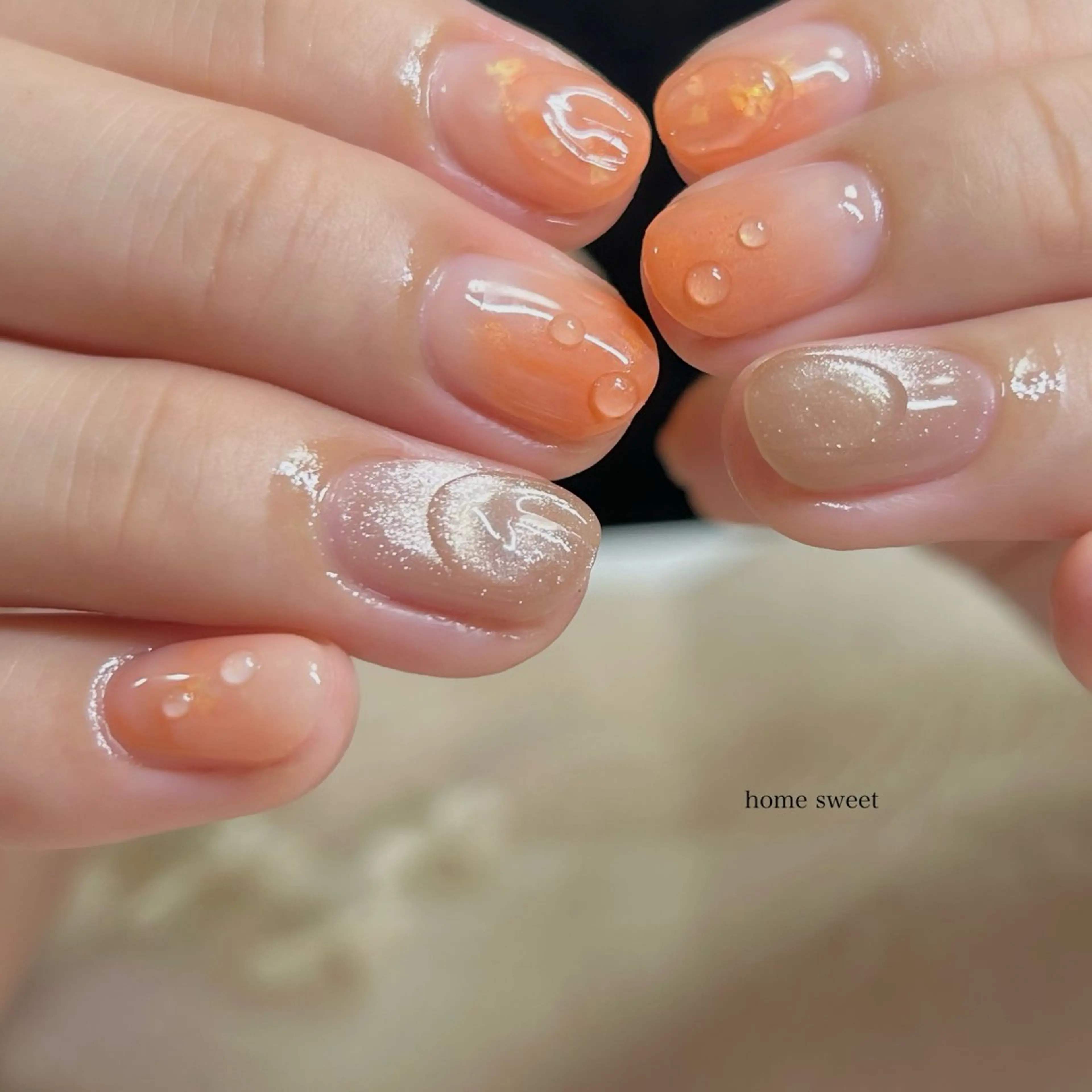 ショート ショートネイル. Home sweetのネイルデザイン