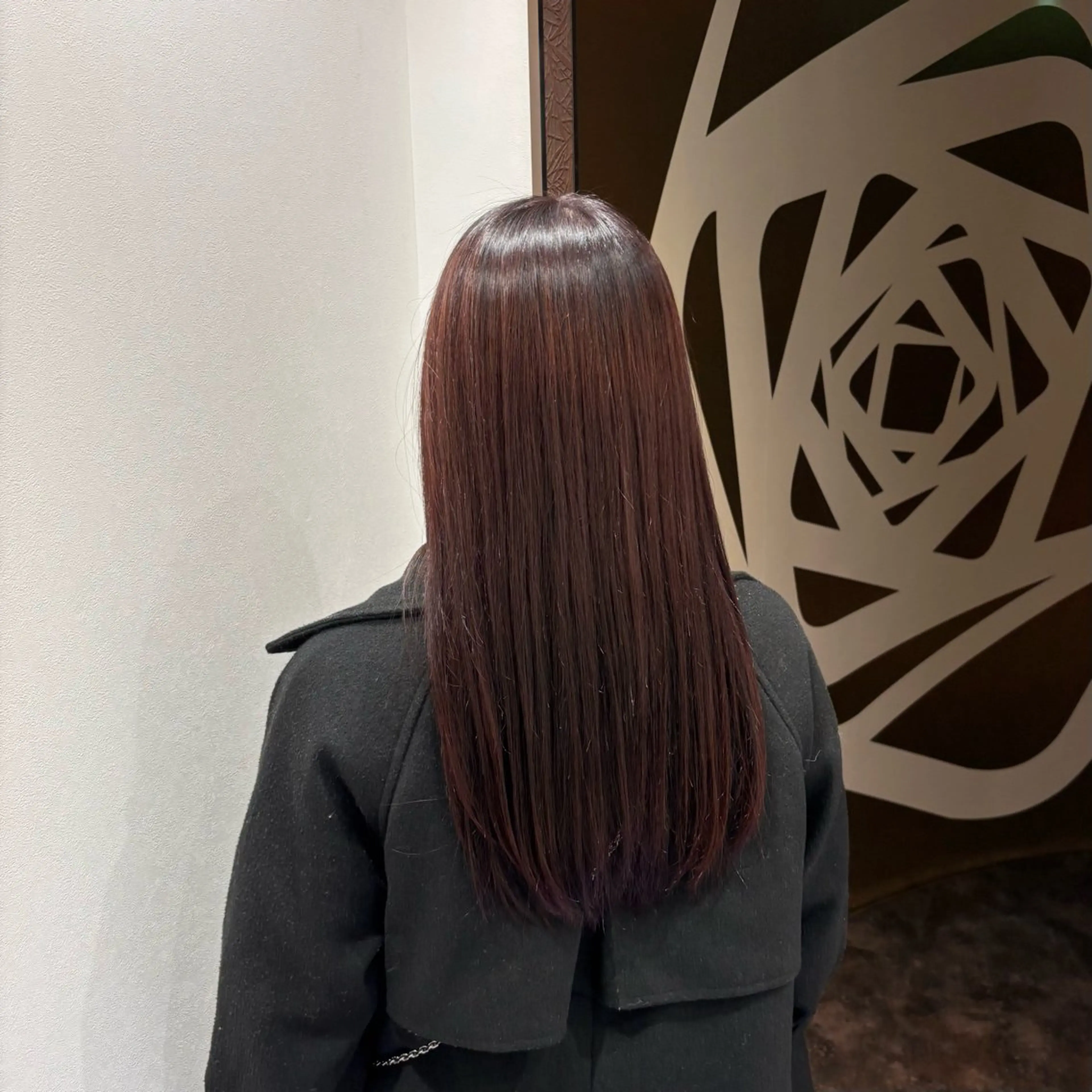 ロング カラー オレンジ レッドカラー 🌸石間伏 愛理🌸のヘアスタイル