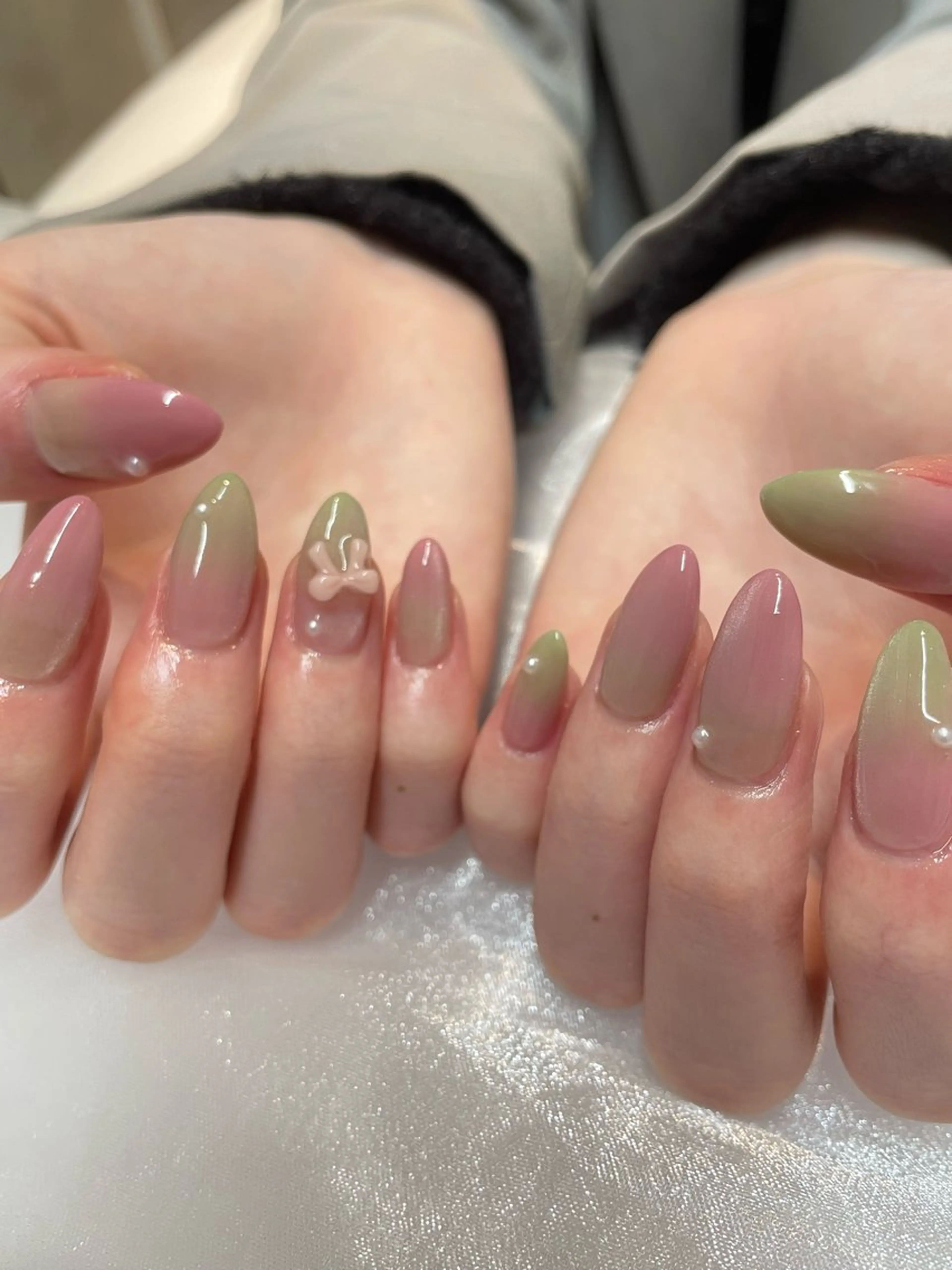 ネイル ハンドネイル Kuwata Arisa⋆🍒⭒˚のネイルデザイン