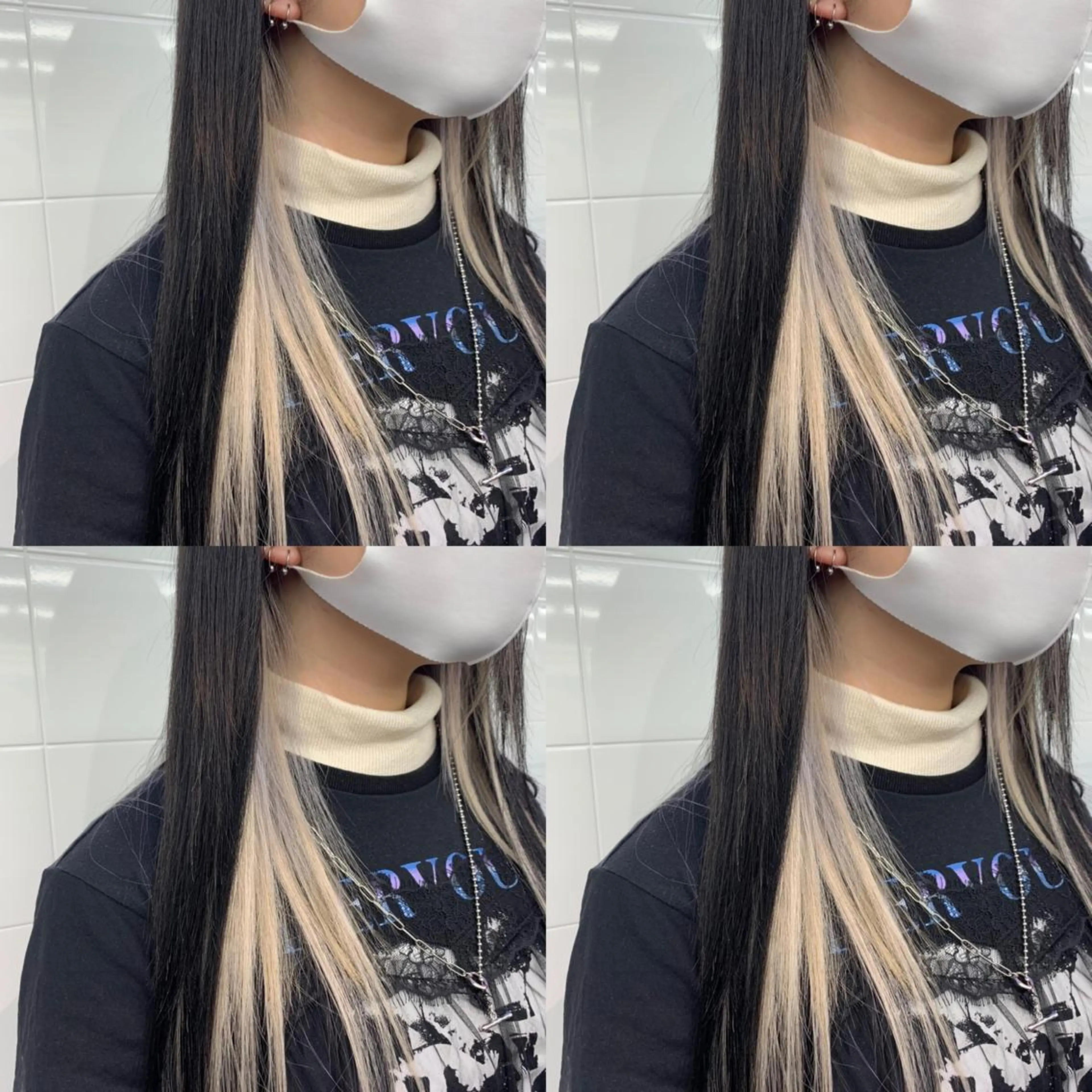 ロング ヘアカラー エクステ プルエクステ 🖤MIYUのヘアスタイル