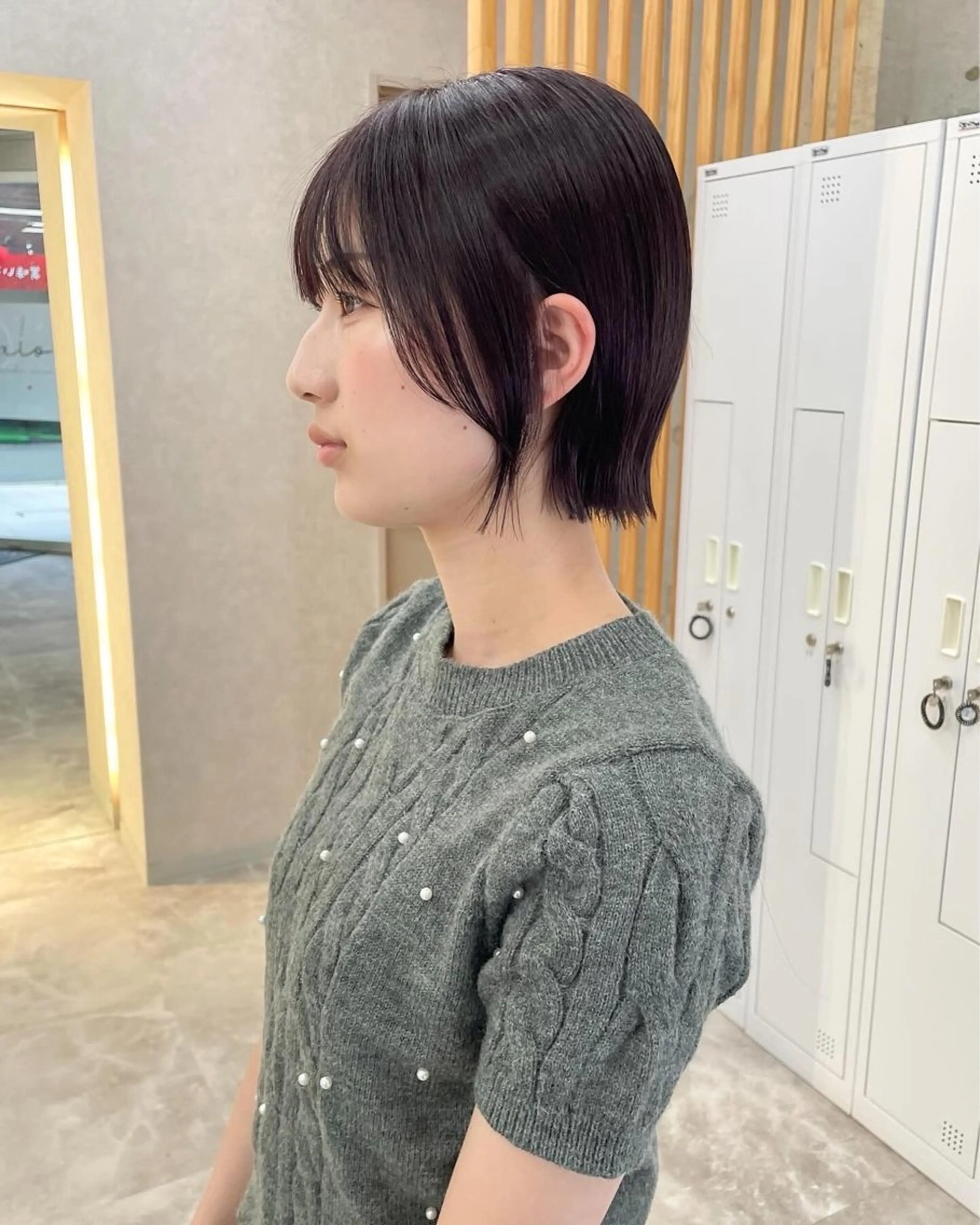 ミディアム カラー ブリーチ 透明感カラー グレージュ ラベンダーカラー ラベンダーグレージュ カット ヘアカラー ブリーチ/ベージュ 💕/momoaのヘアスタイル