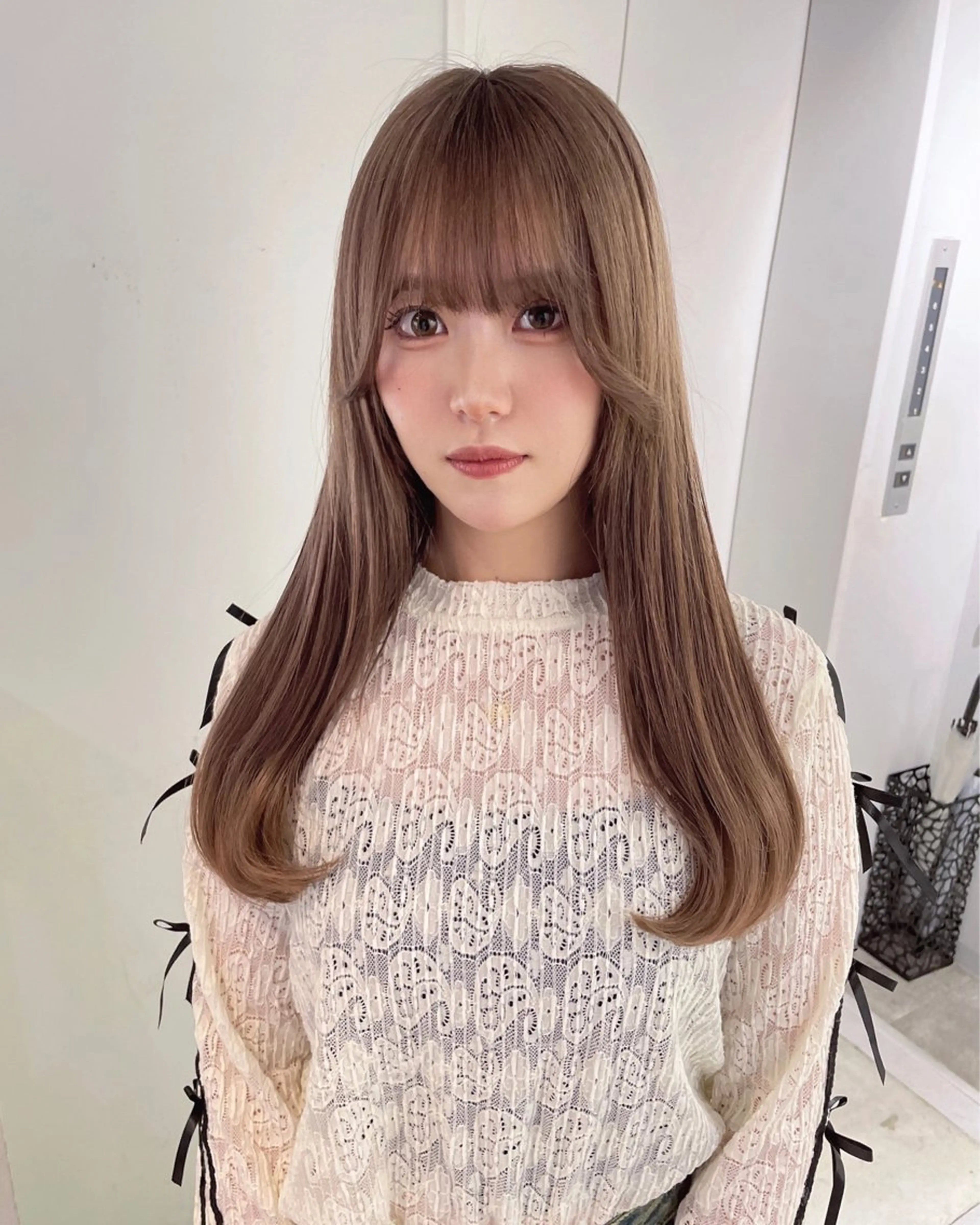 ロング カラー ブリーチ ケアブリーチ カット ヘアカラー 心斎橋/ブリーチ minamiのヘアスタイル