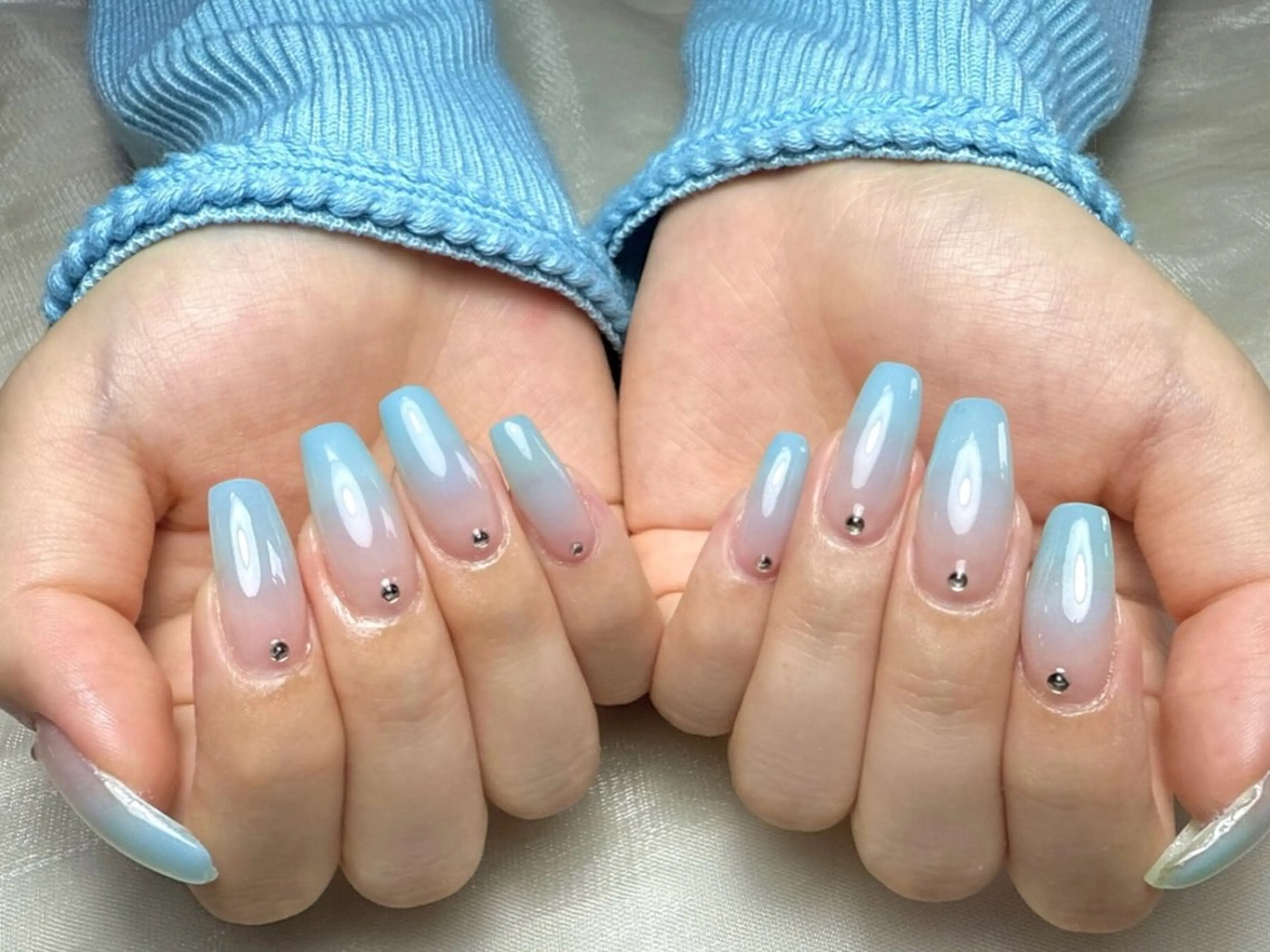 ネイル ストーンネイル ハンドネイル ♡︎Cattleya nail吉祥寺2のネイルデザイン