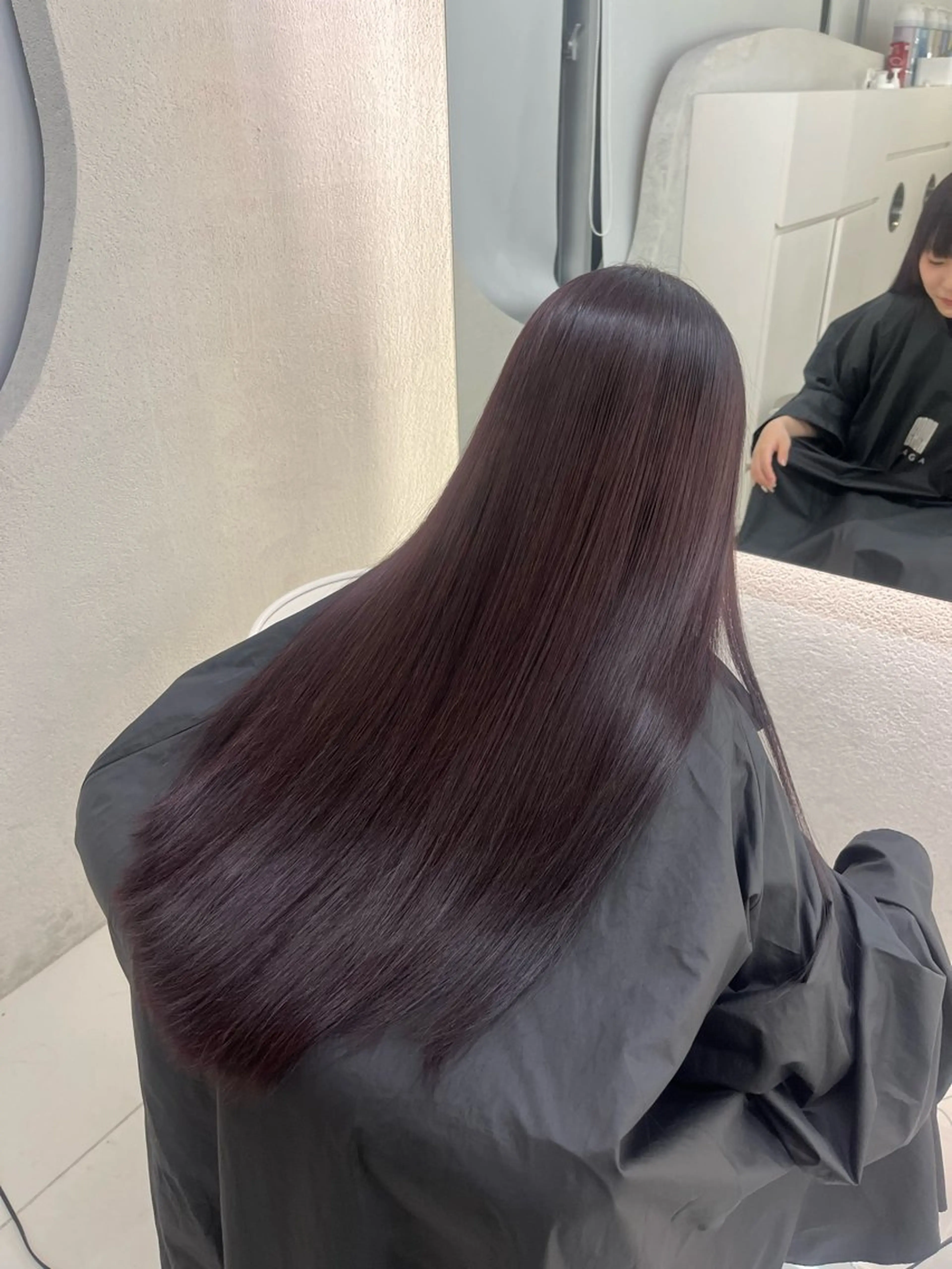 ロング ANN GAGA 心斎橋/ハイトーンのヘアスタイル