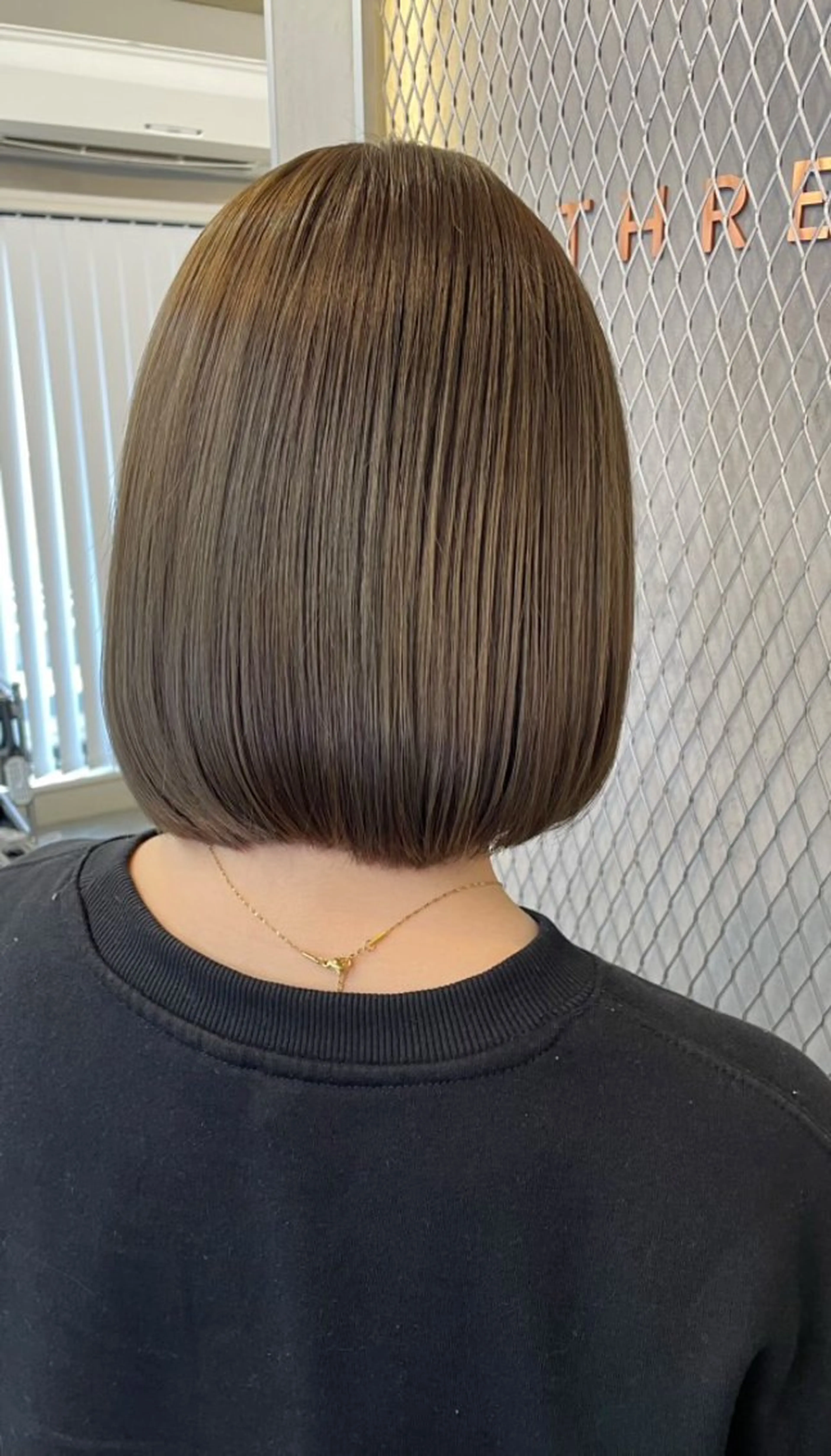 ミディアム ヘアカラー トリートメント 【髪質改善】 【酸性ストレート】のヘアスタイル