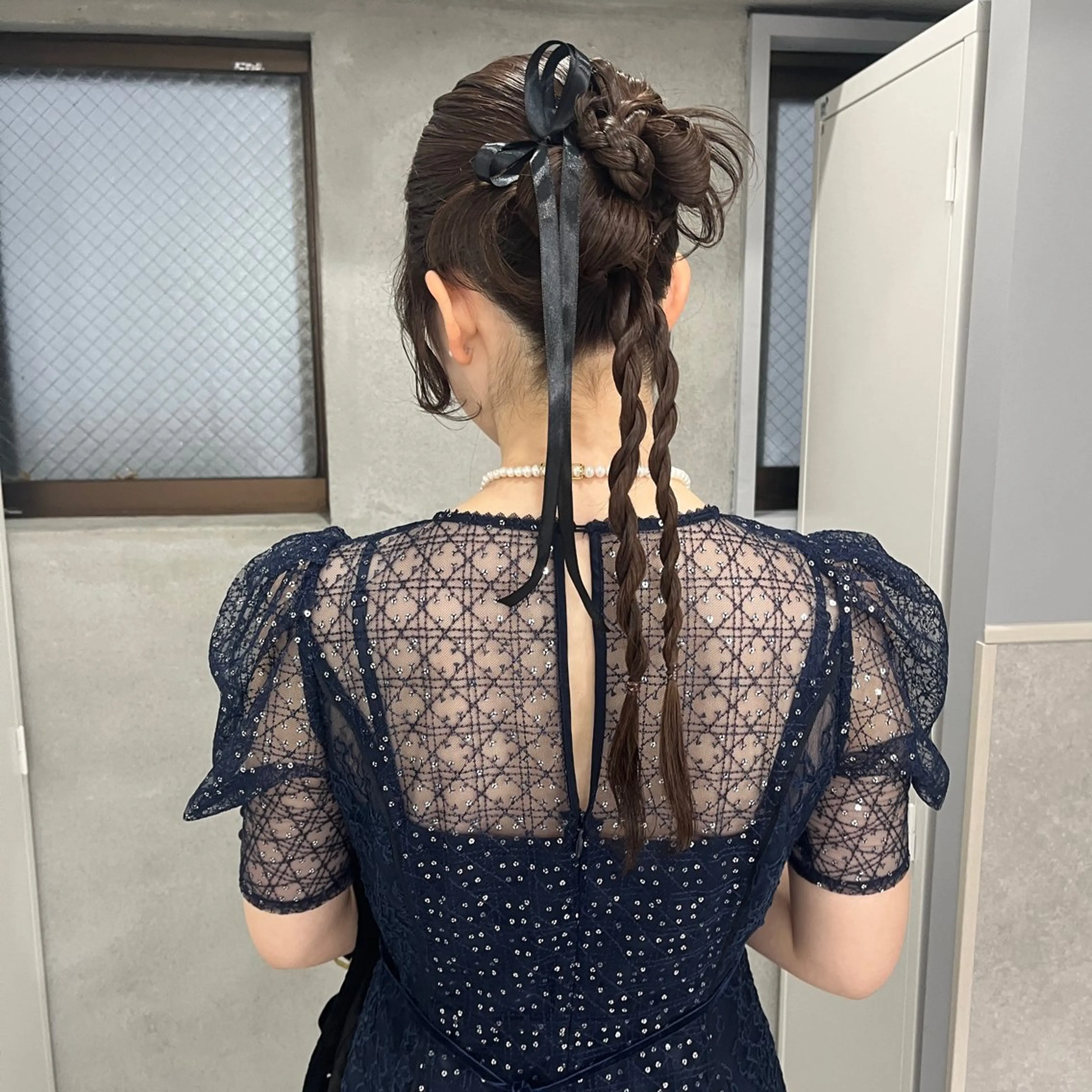 ロング ヘアアレンジ ボブ 髪質改善 レイヤーカット ヘアセット 広香🪽ハイトーン/ レイヤー/ヘアセットのヘアスタイル