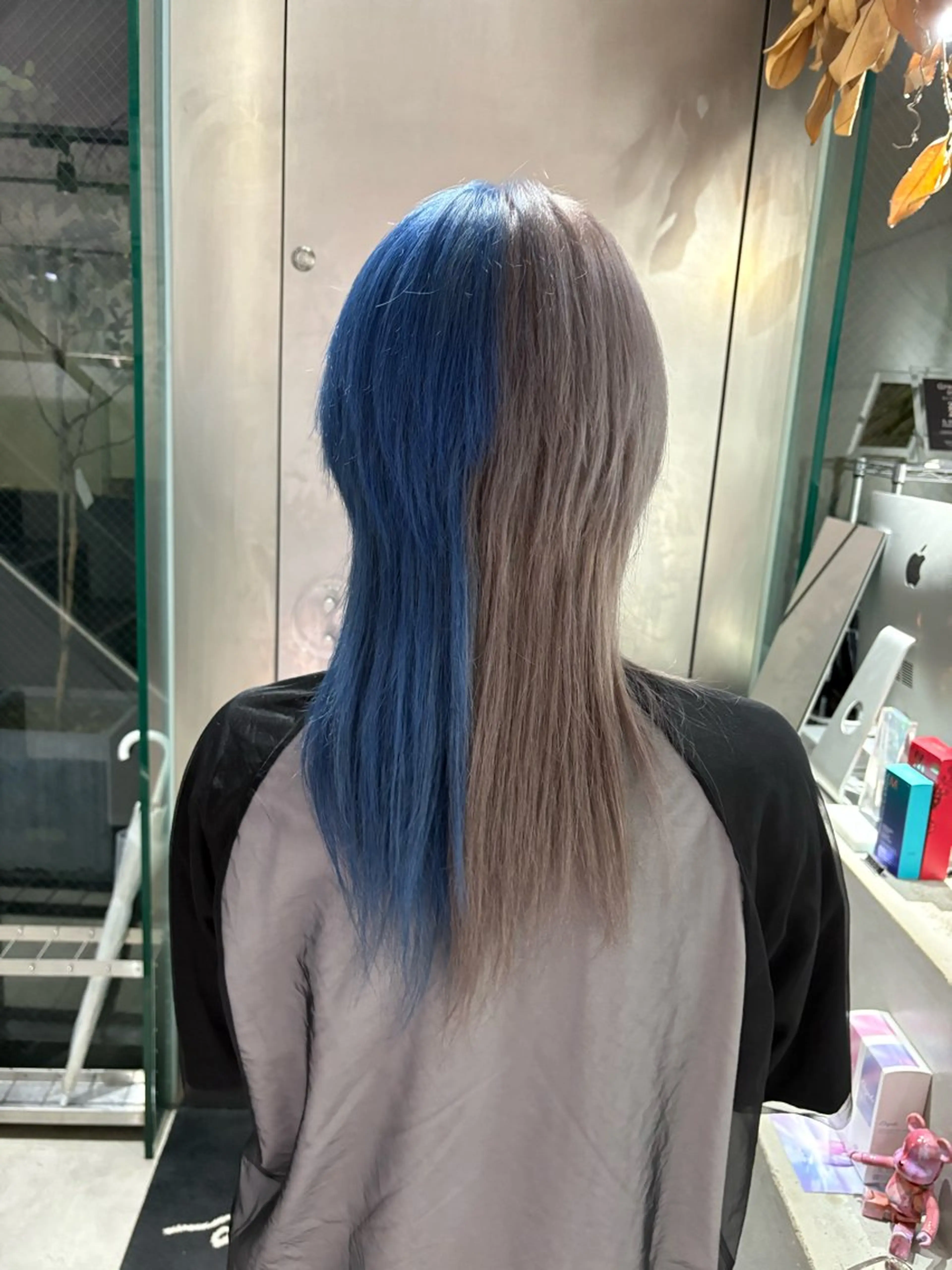 ロング カラー デザインカラー ヘアカラー トリートメント mao/天神ブリーチ ハイトーンカラーのヘアスタイル