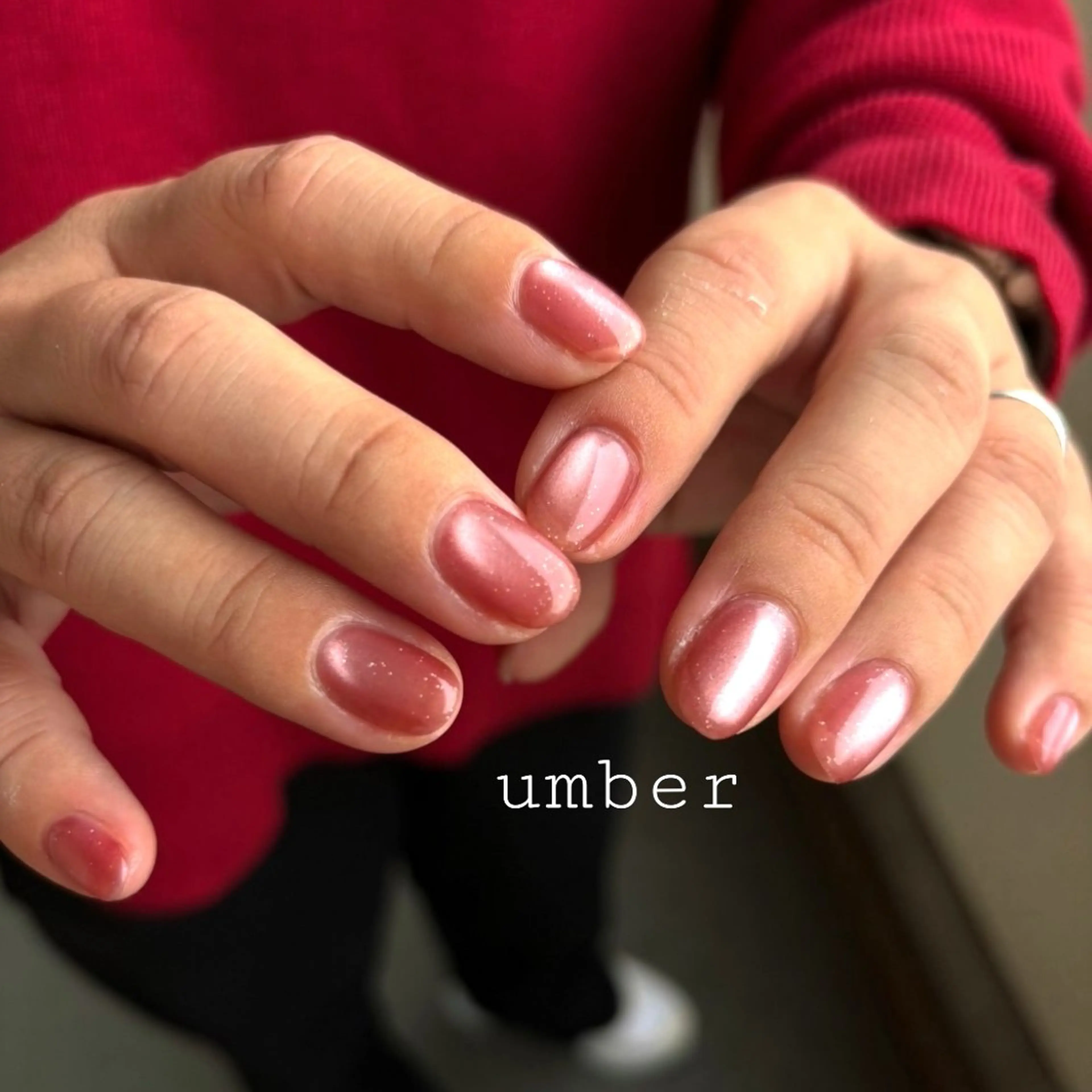 ネイル ハンドネイル umber 三茶1分のネイルデザイン