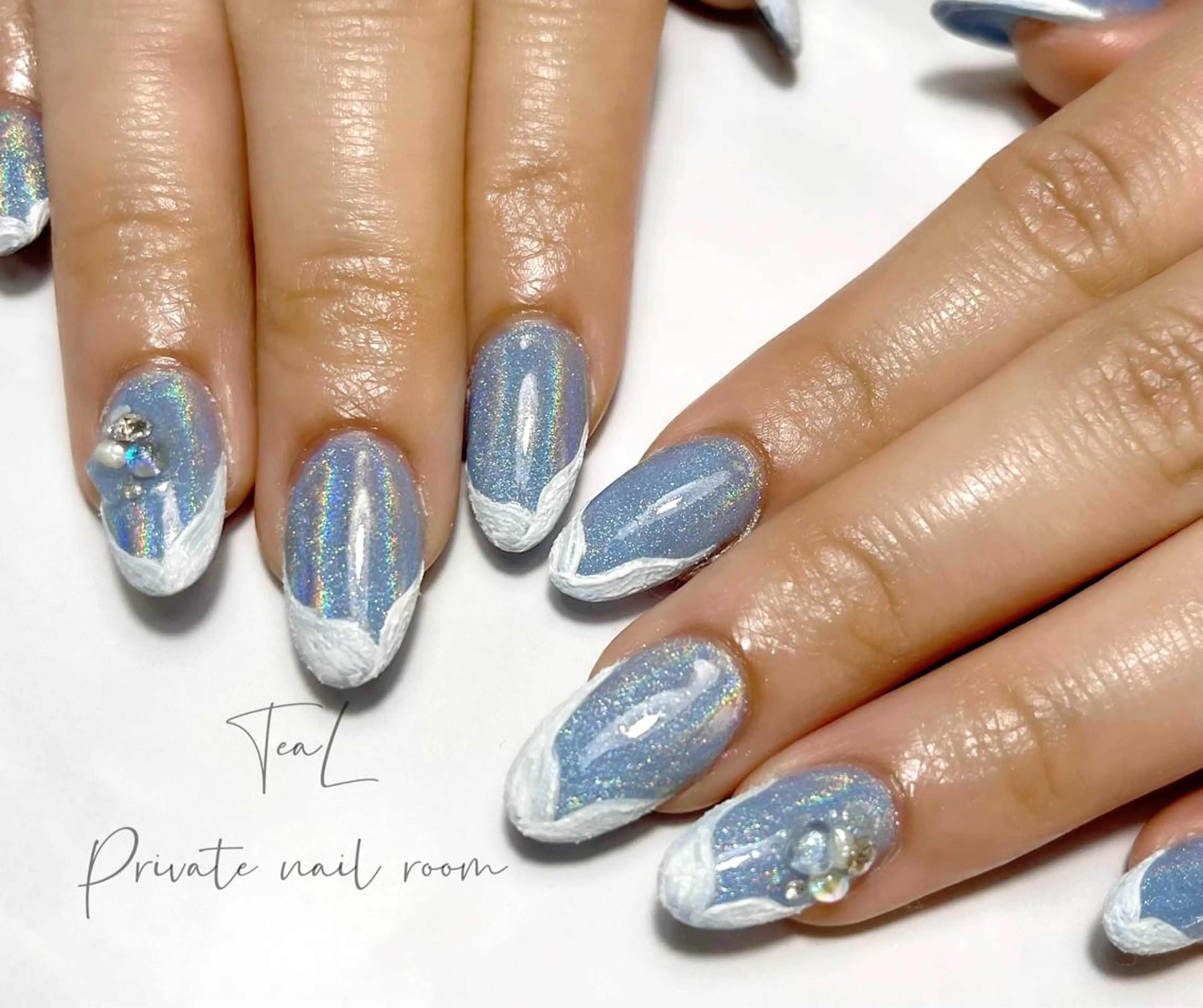 ネイル キラキラネイル TeaL nailのネイルデザイン