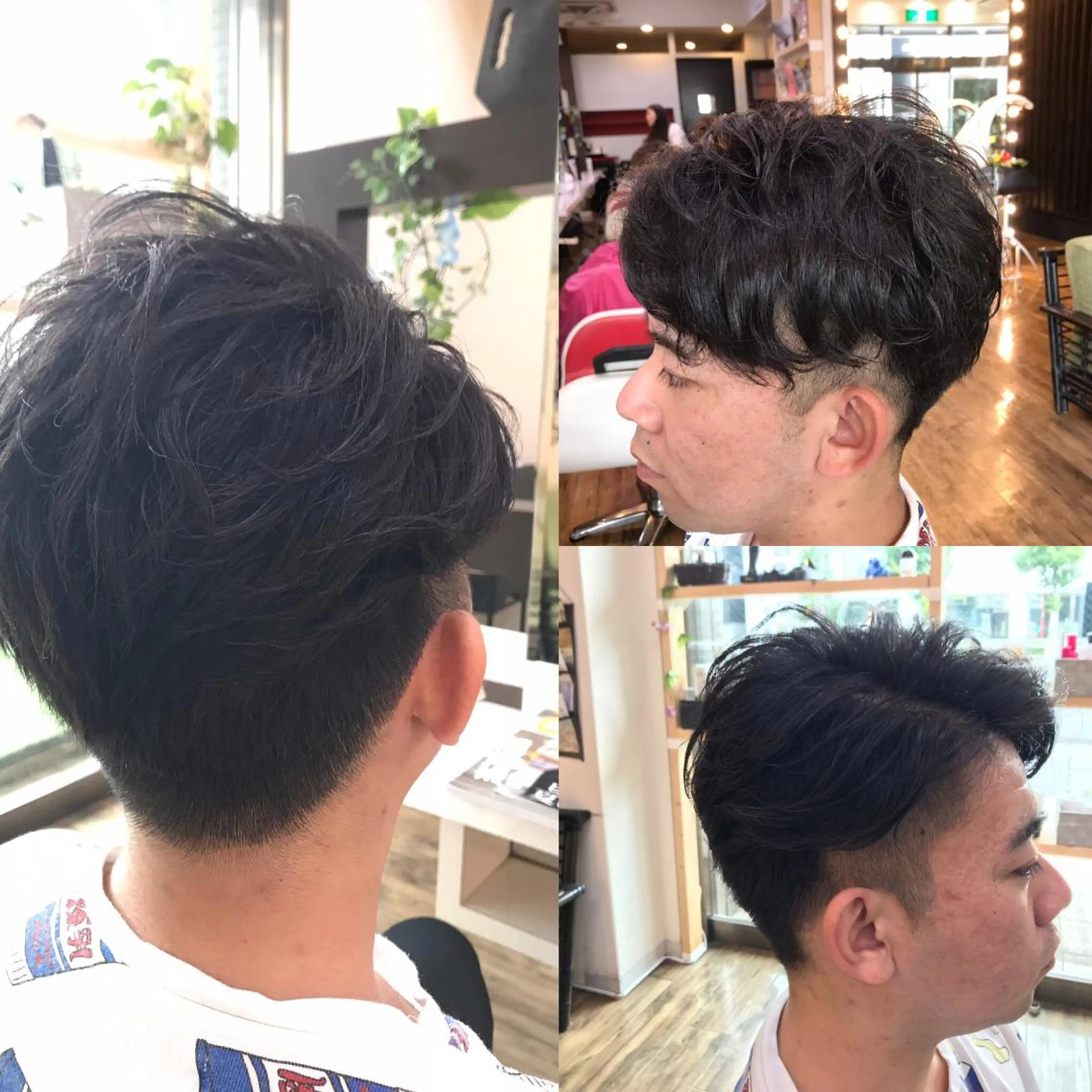 ショート メンズ メンズパーマ 刈り上げ 赤羽、髪質改善サロン 吉野リョウスケのヘアスタイル