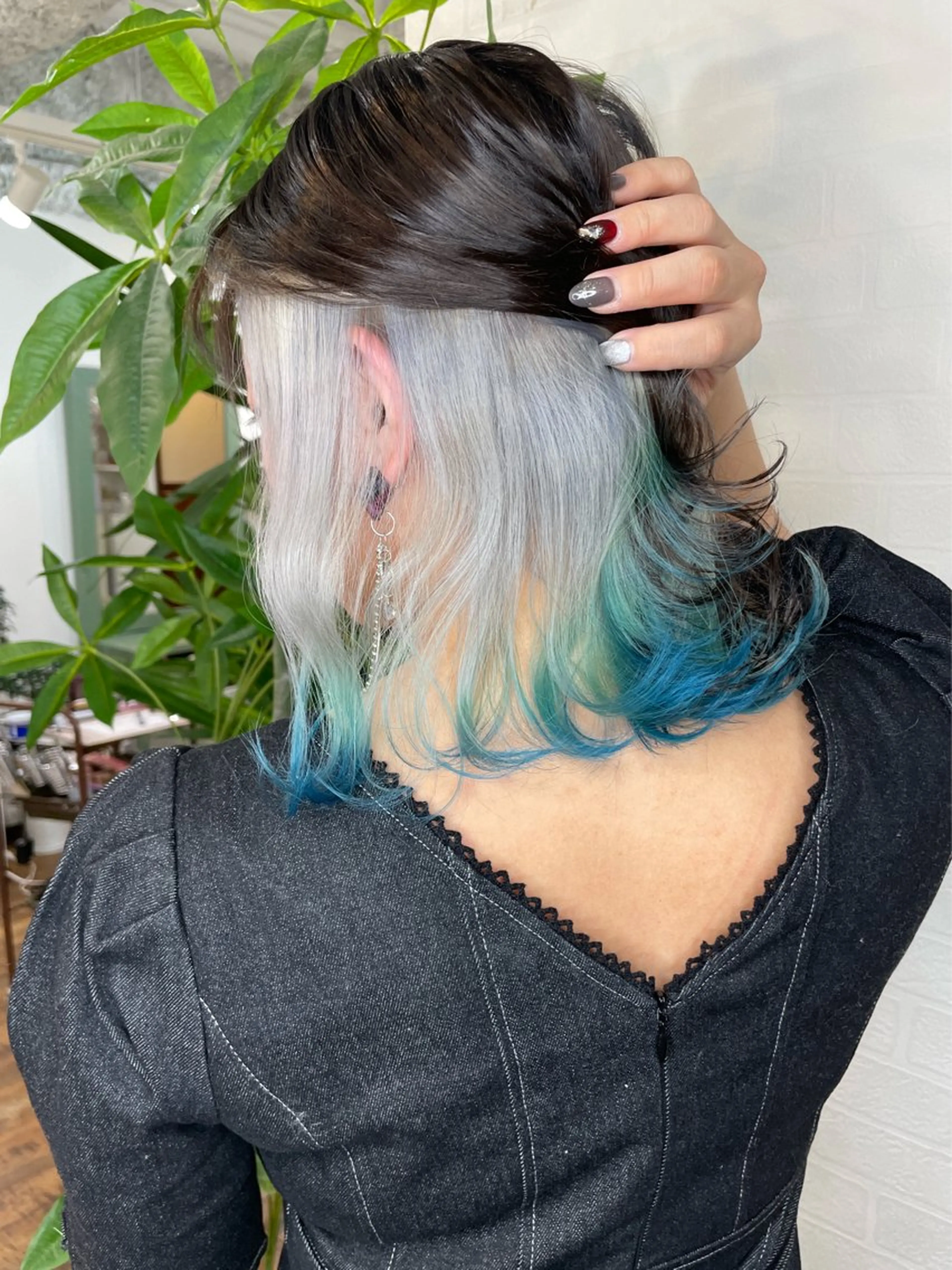 セミロング カラー Re:ta Hair 飯田淳平のヘアスタイル