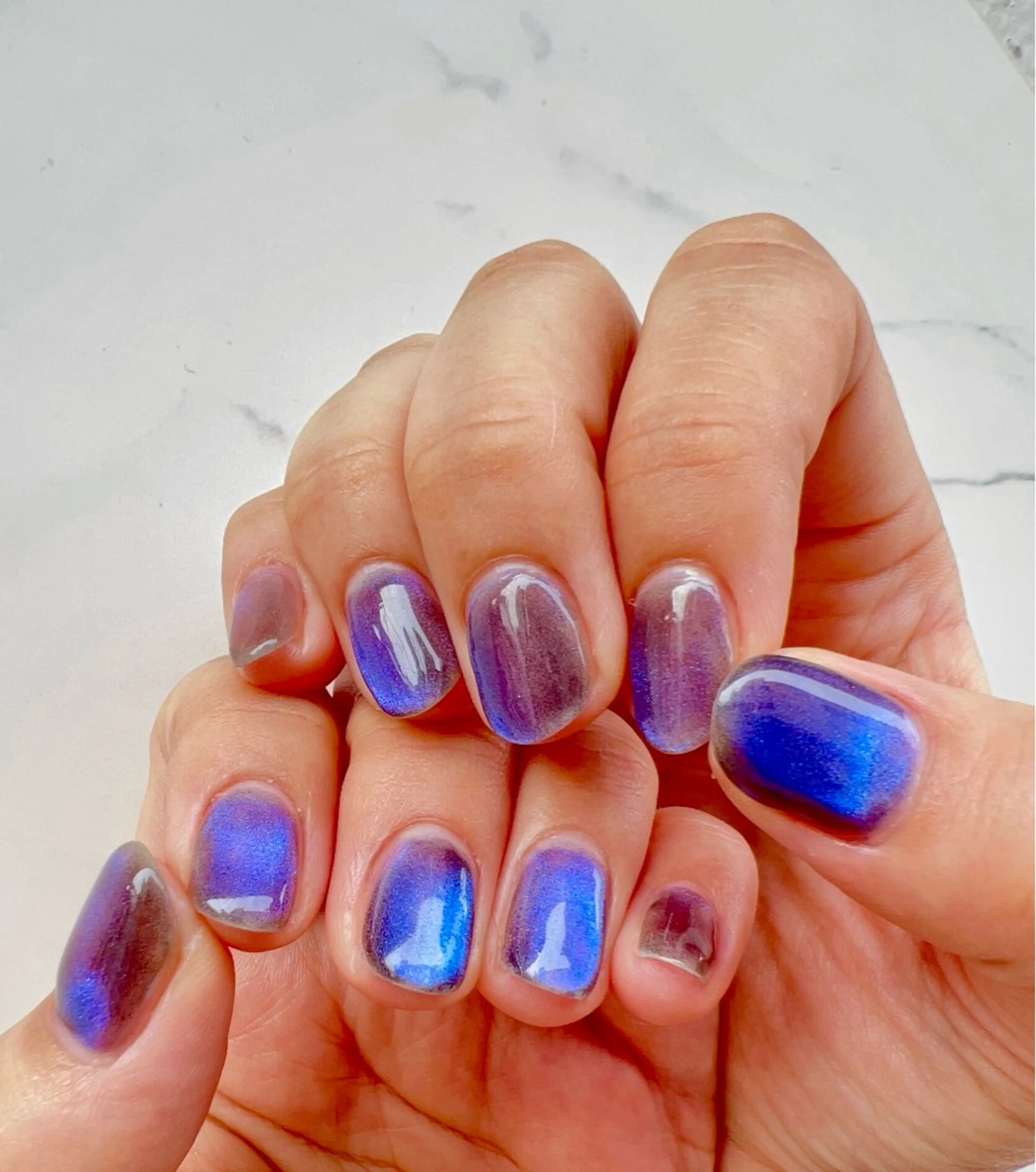 ネイル ジェルネイル マグネットネイル ニュアンスネイル 小宇宙 近鉄今里徒歩5分🧬のネイルデザイン