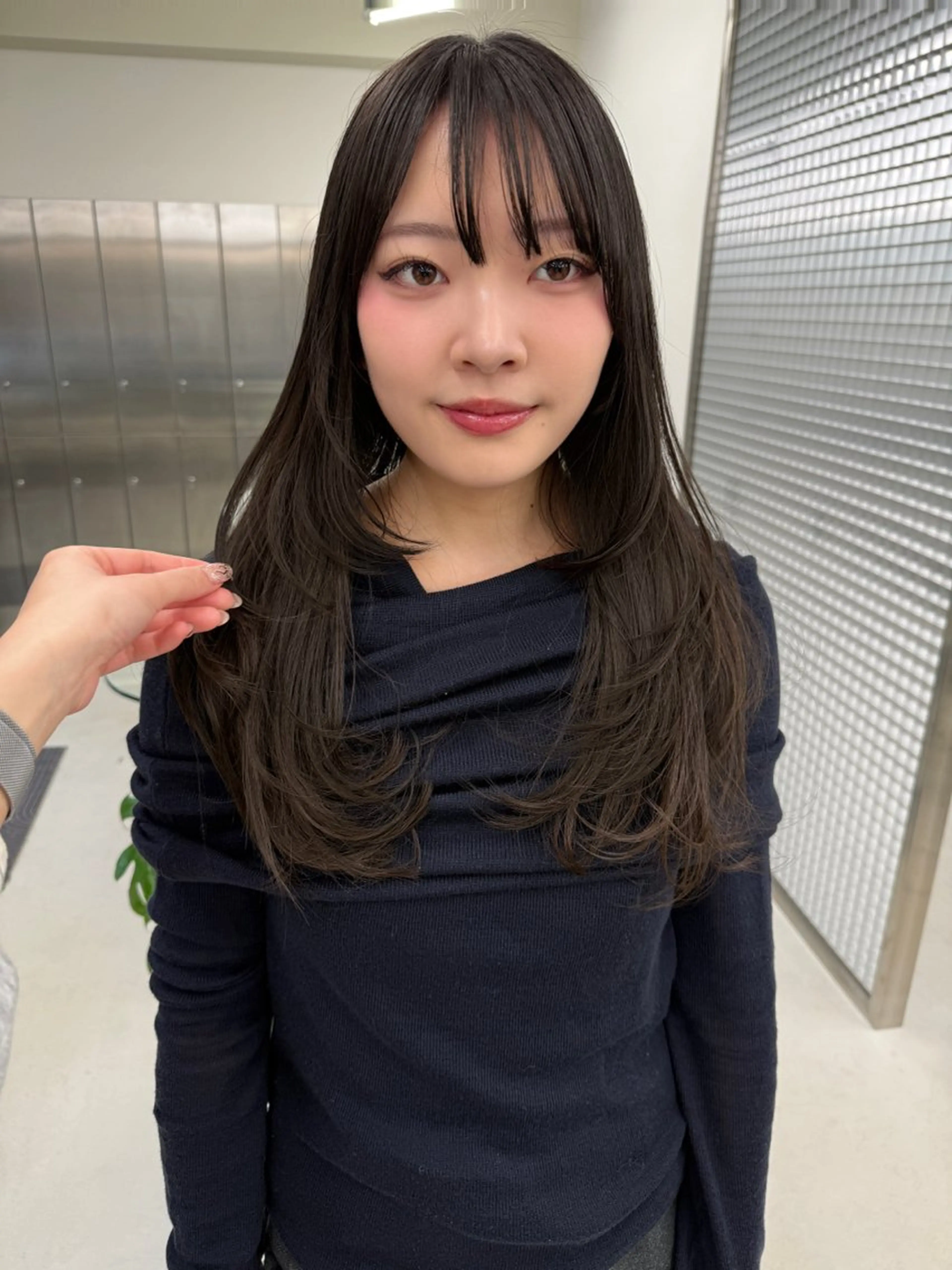 ロング カラー カット ヘアカラー トリートメント 表参道🌿赤み消し カラー/チナツのヘアスタイル