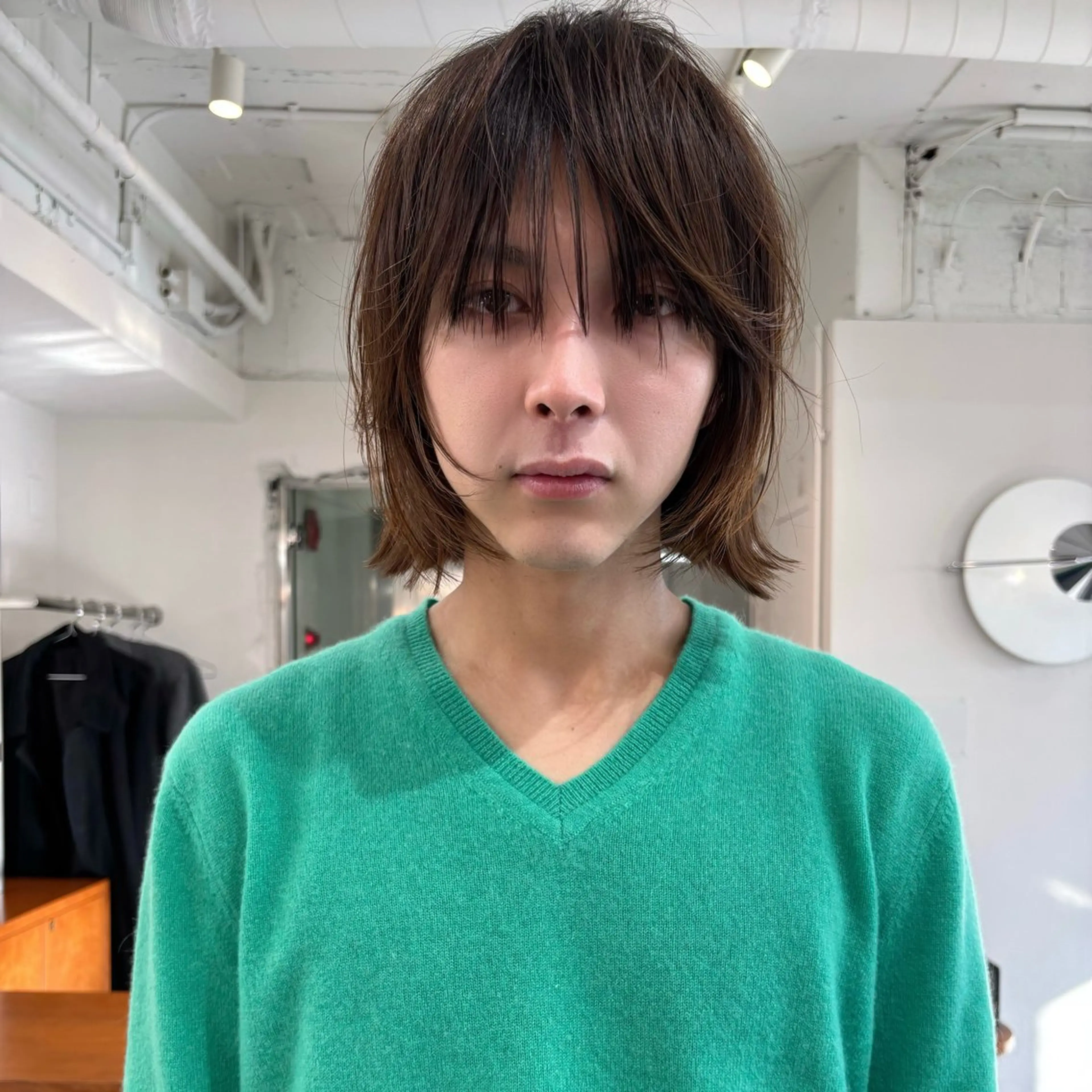 ミディアム カット ラフパーマ/ボブ/ 似合わせヘア/ショウのヘアスタイル