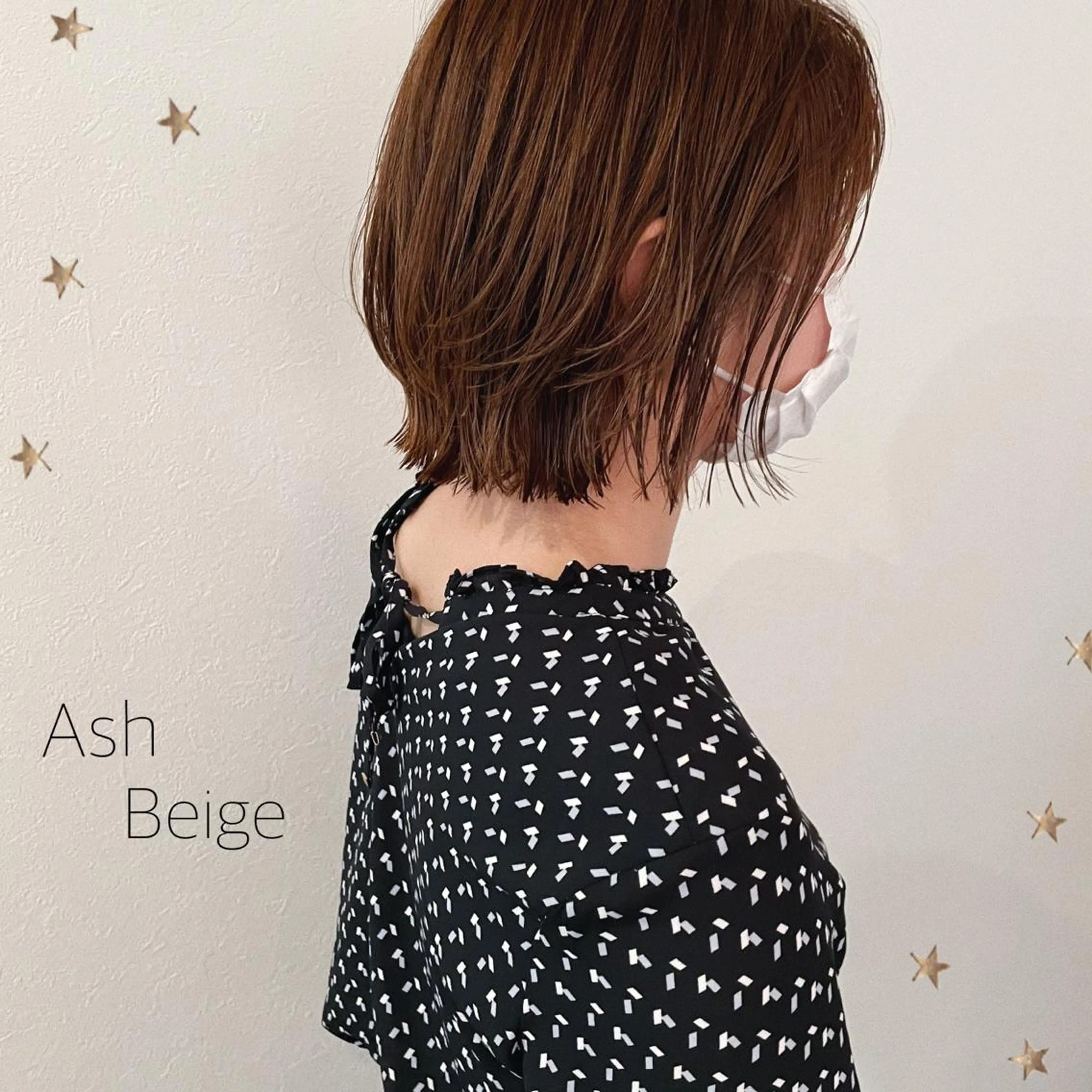 ミディアム カラー カット ヘアカラー 市川 千夏のヘアスタイル