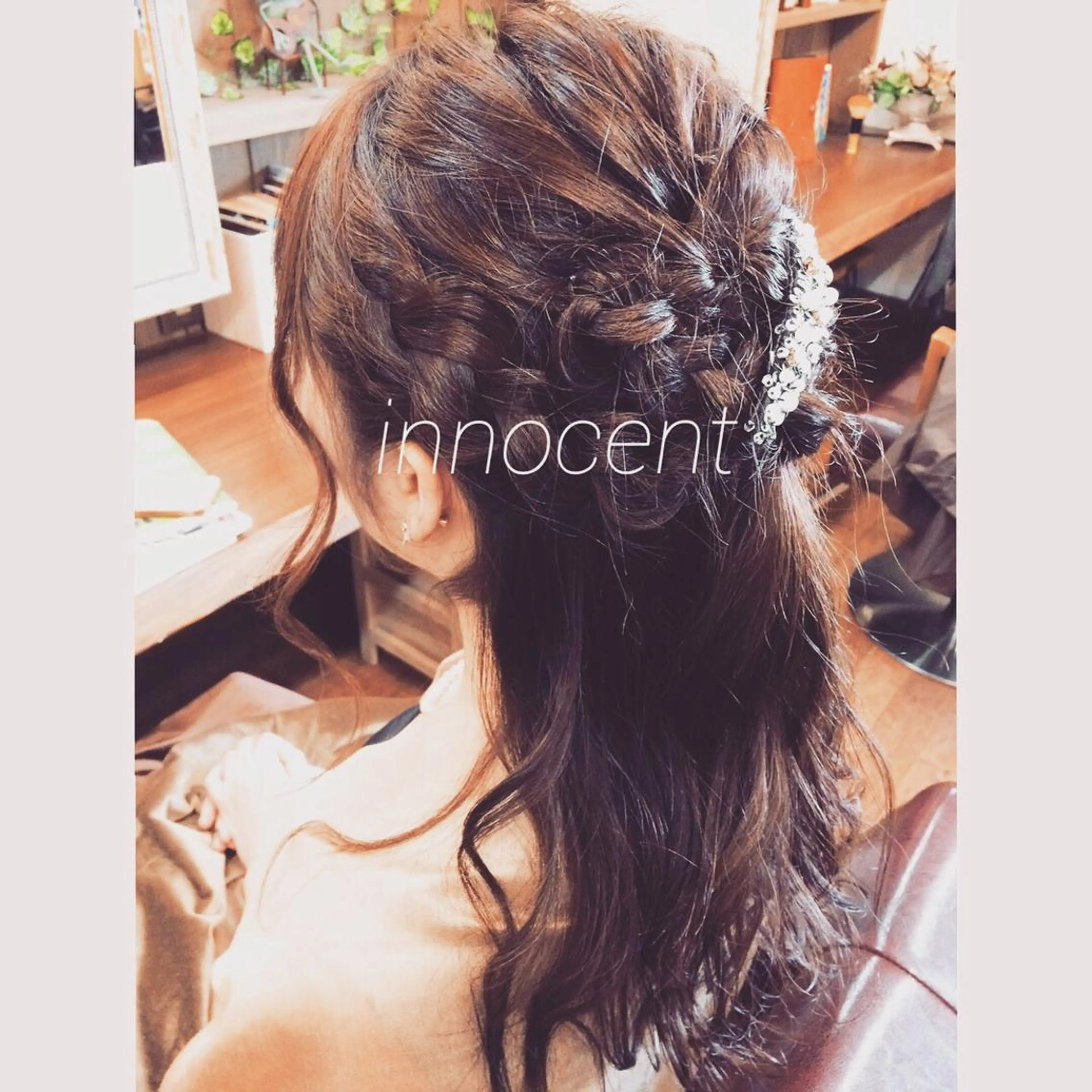 ヘアアレンジ ハーフアップ hamada ikumiのヘアスタイル