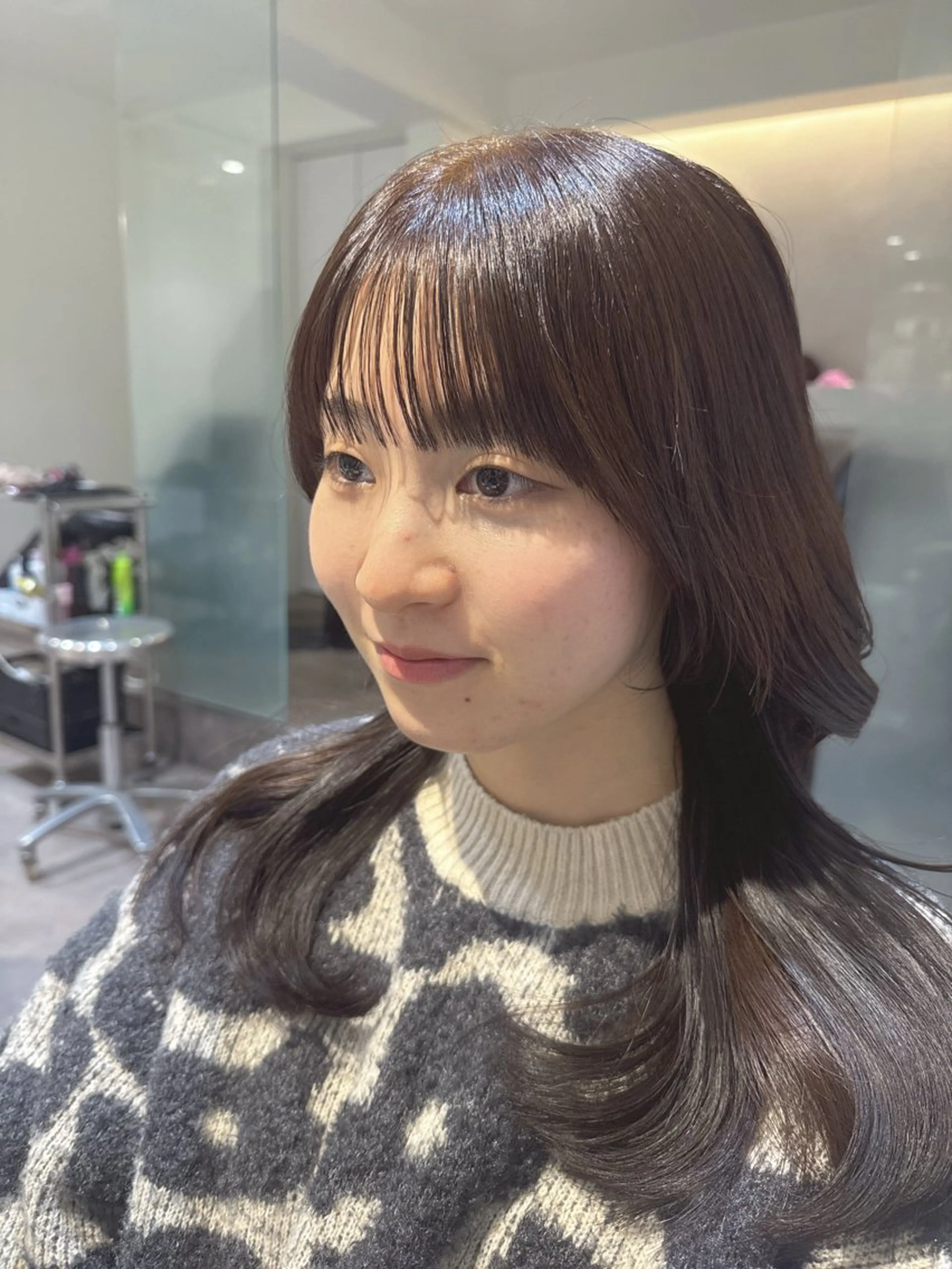 ミディアム カラー ブリーチ ブラウンカラー 透明感カラー モカブラウン ブリーチなしカラー カット ヘアカラー トリートメント 💎透明感カラー特化 💎TAISEIのヘアスタイル