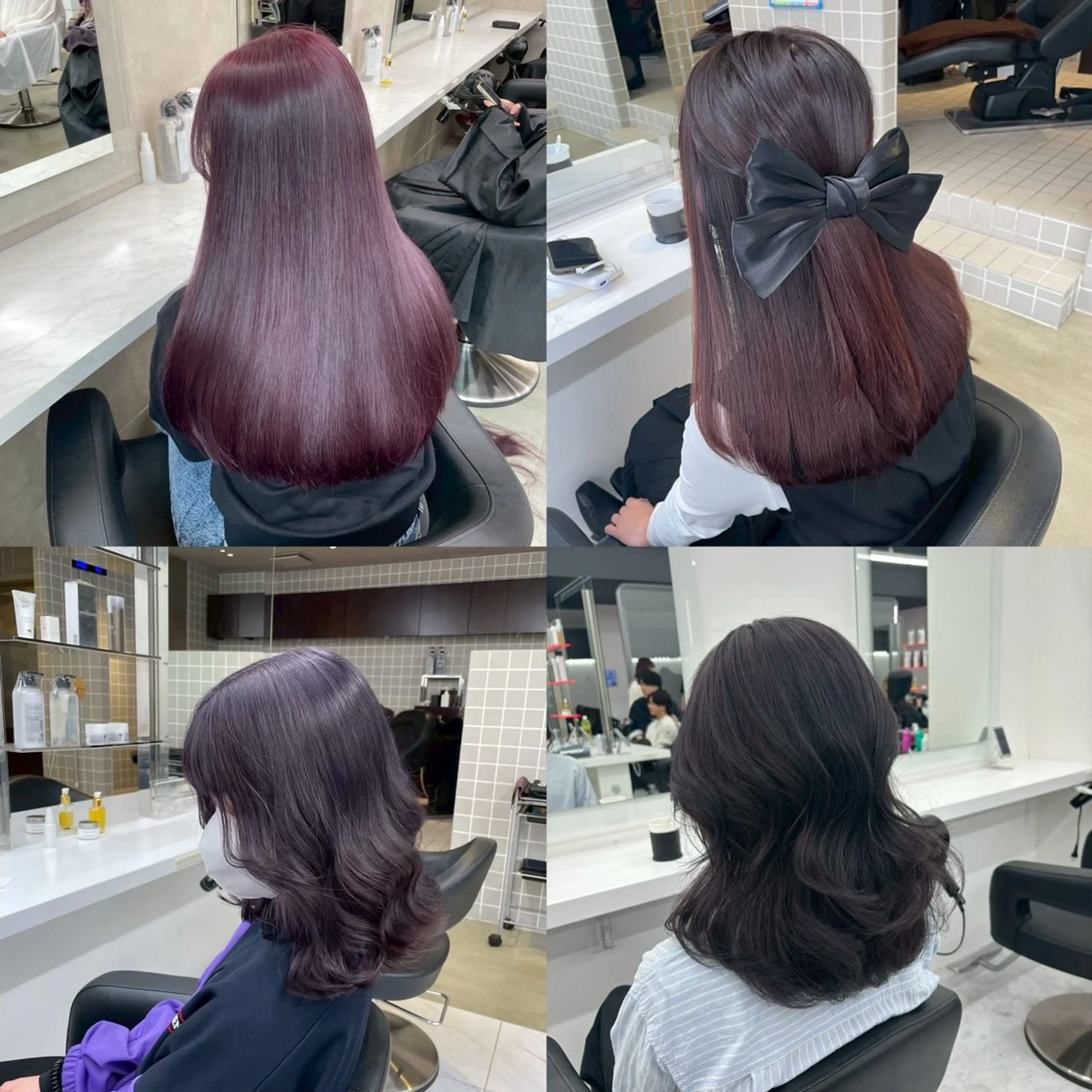 ロング カラー ブリーチ 透明感カラー ダブルカラー ブリーチなしカラー 髪質改善 透明感🤍レイヤー ベージュ‎🤍ピンクのヘアスタイル