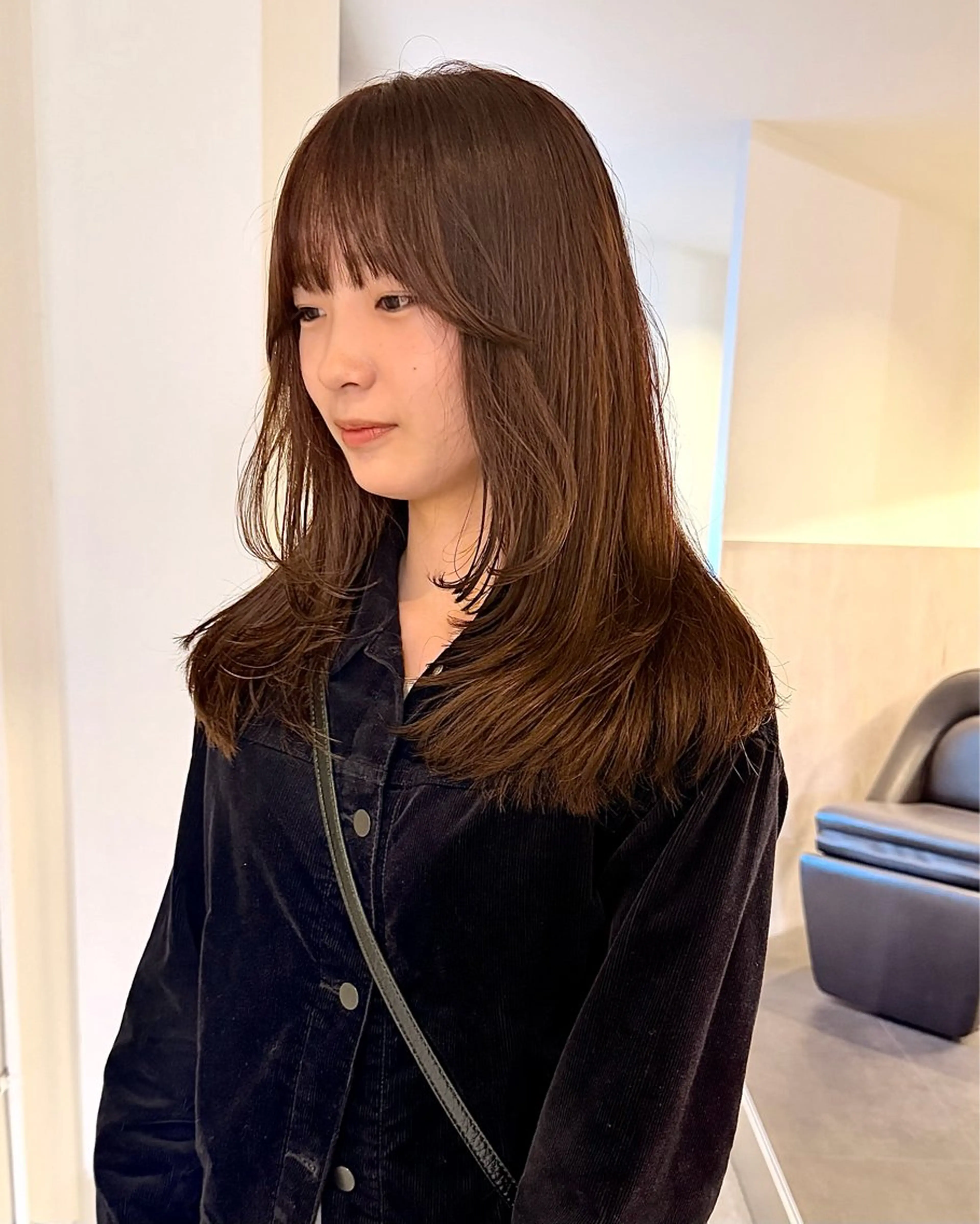 カラー ブリーチ ブラウンカラー ブリーチなしカラー ヘアカラー トリートメント RAIMA ケアハイトーンのヘアスタイル