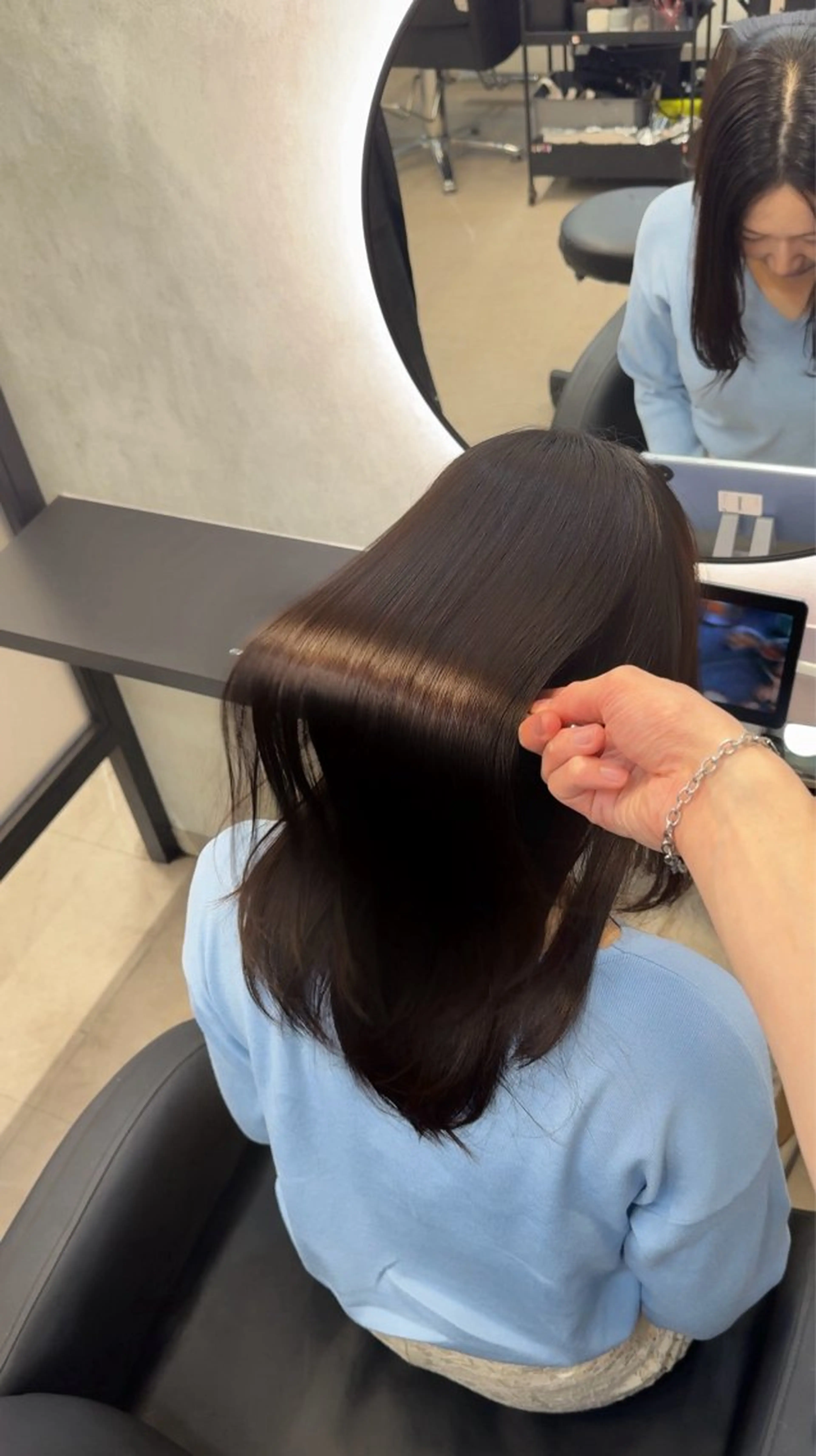 ロング カラー ヘアアレンジ カット ヘアカラー 縮毛矯正 トリートメント 新宿 /髪質改善/ 縮毛矯正/ヒュウガのヘアスタイル