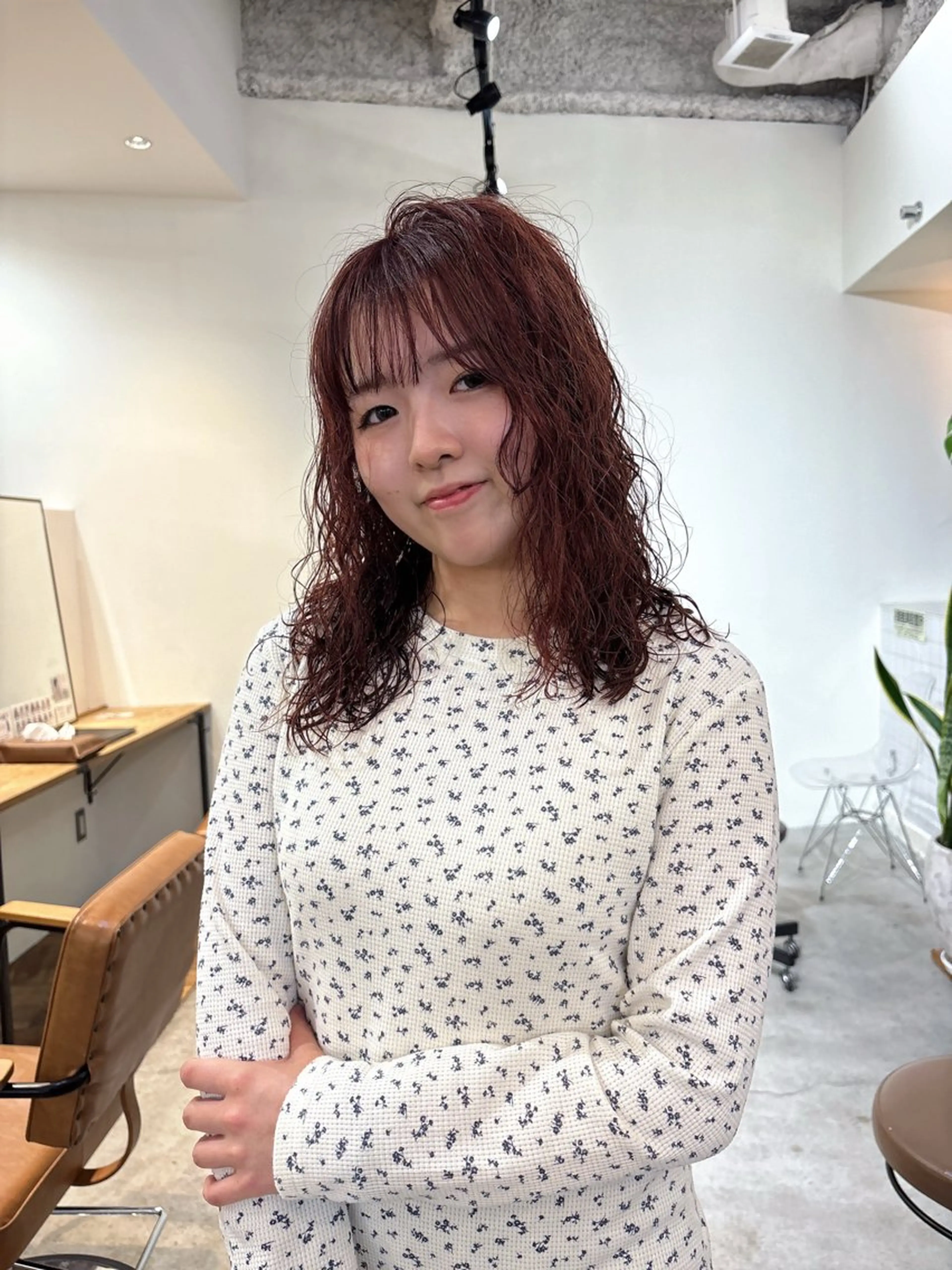 セミロング ヘアカラー ダメージレス縮毛矯 正・ブリーチMICOのヘアスタイル