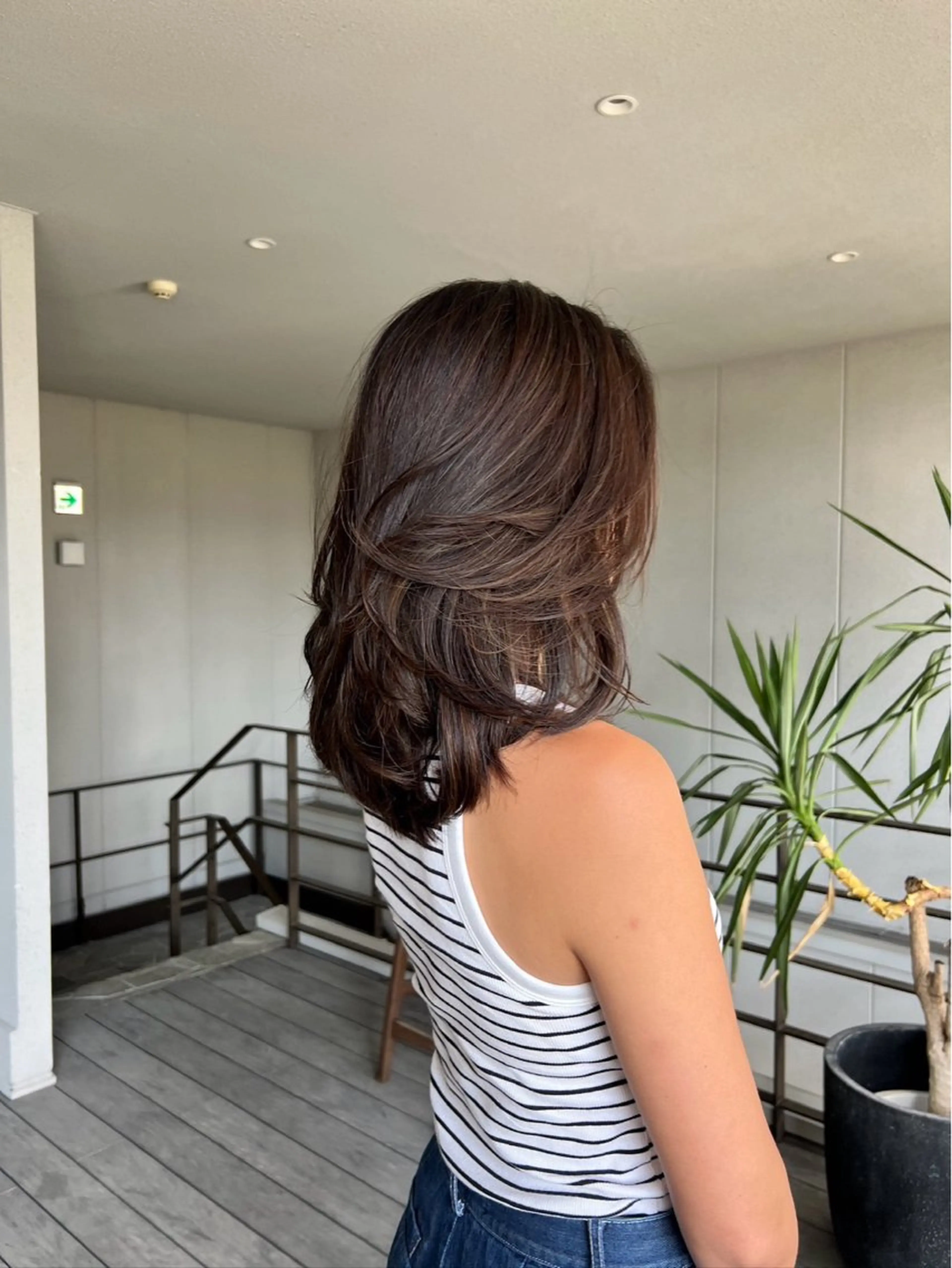 ロング カラー 透明感カラー ハイライトカラー ハイライト ヘアカラー 💎透明感カラー／暗 くしない白髪染め💎のヘアスタイル