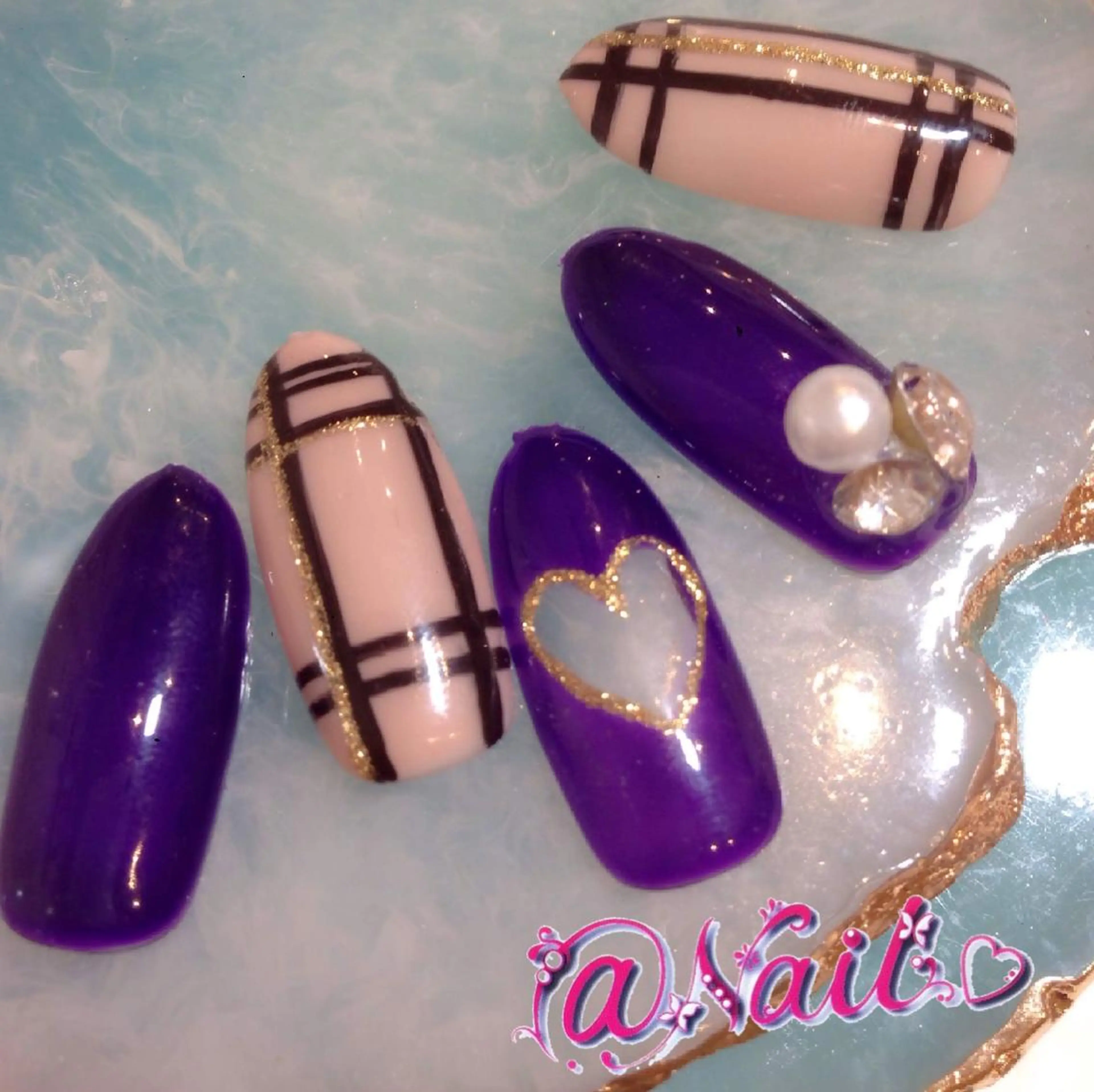 ネイル ネイルチップ 小尾 栞のネイルデザイン