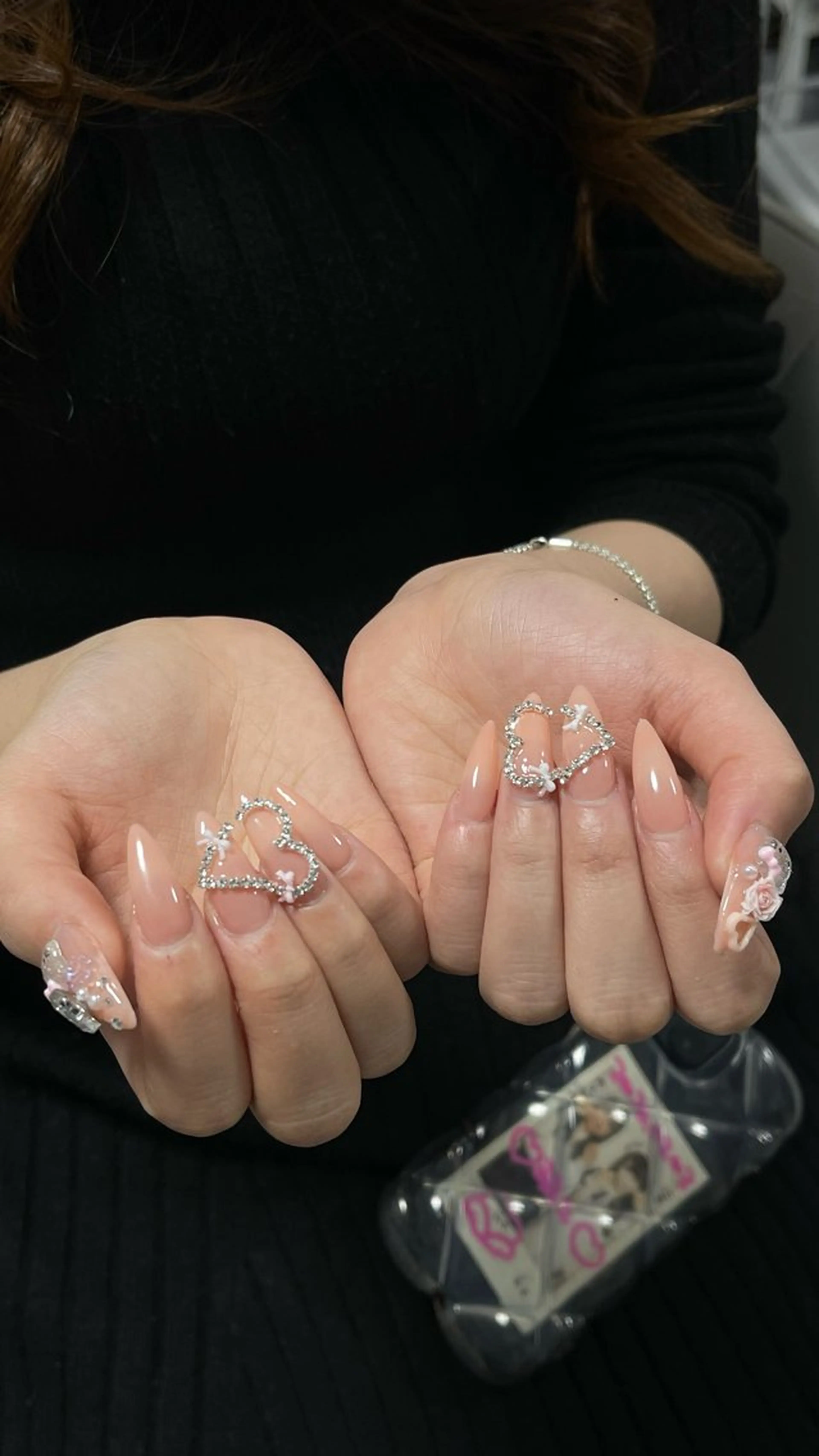 ネイル アートネイル ジェルネイル グラデーション キラキラネイル ニュアンスネイル ハンドネイル Kitty Nailのネイルデザイン