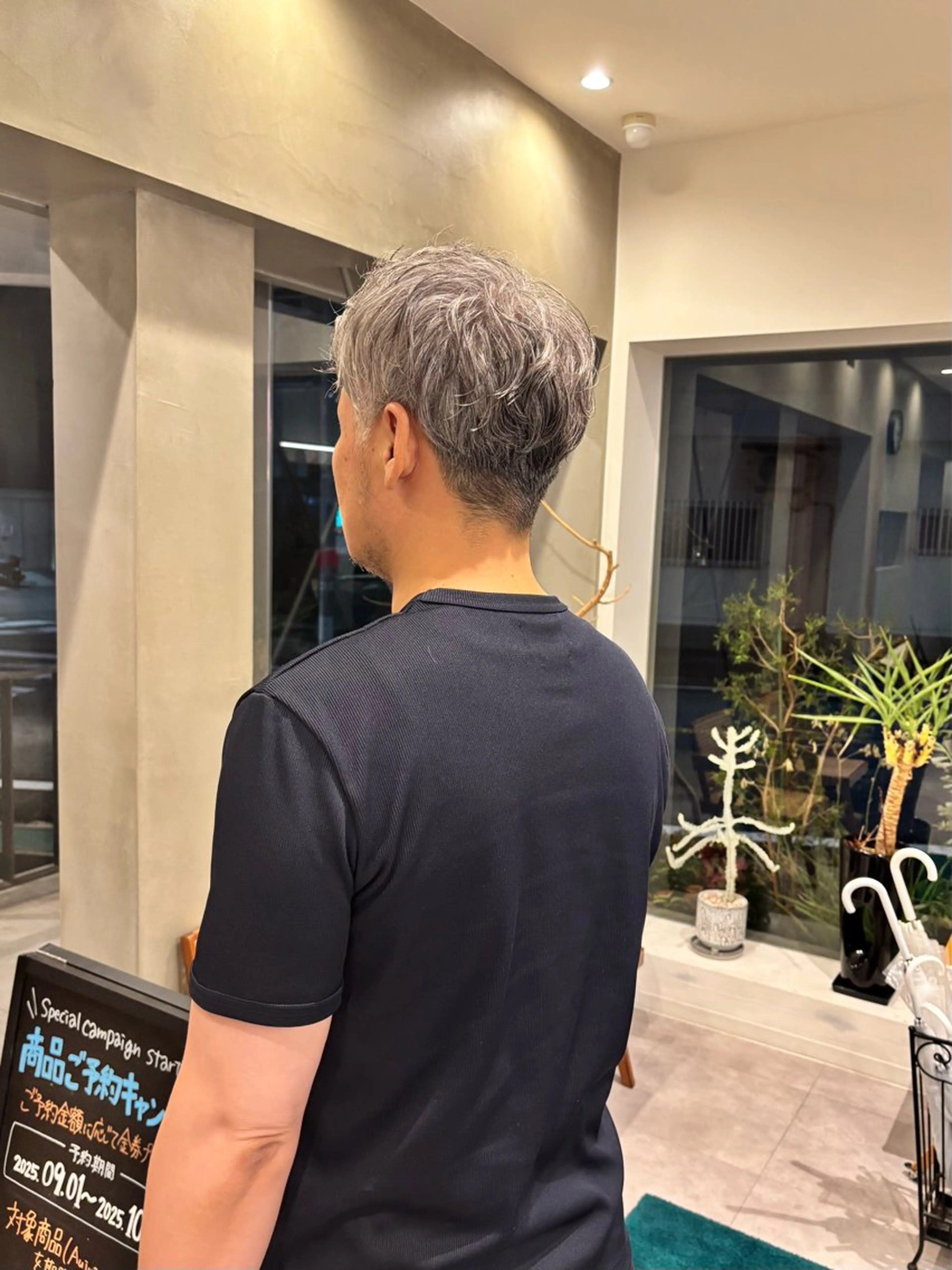 メンズ メンズパーマ エルロン 栢原のヘアスタイル