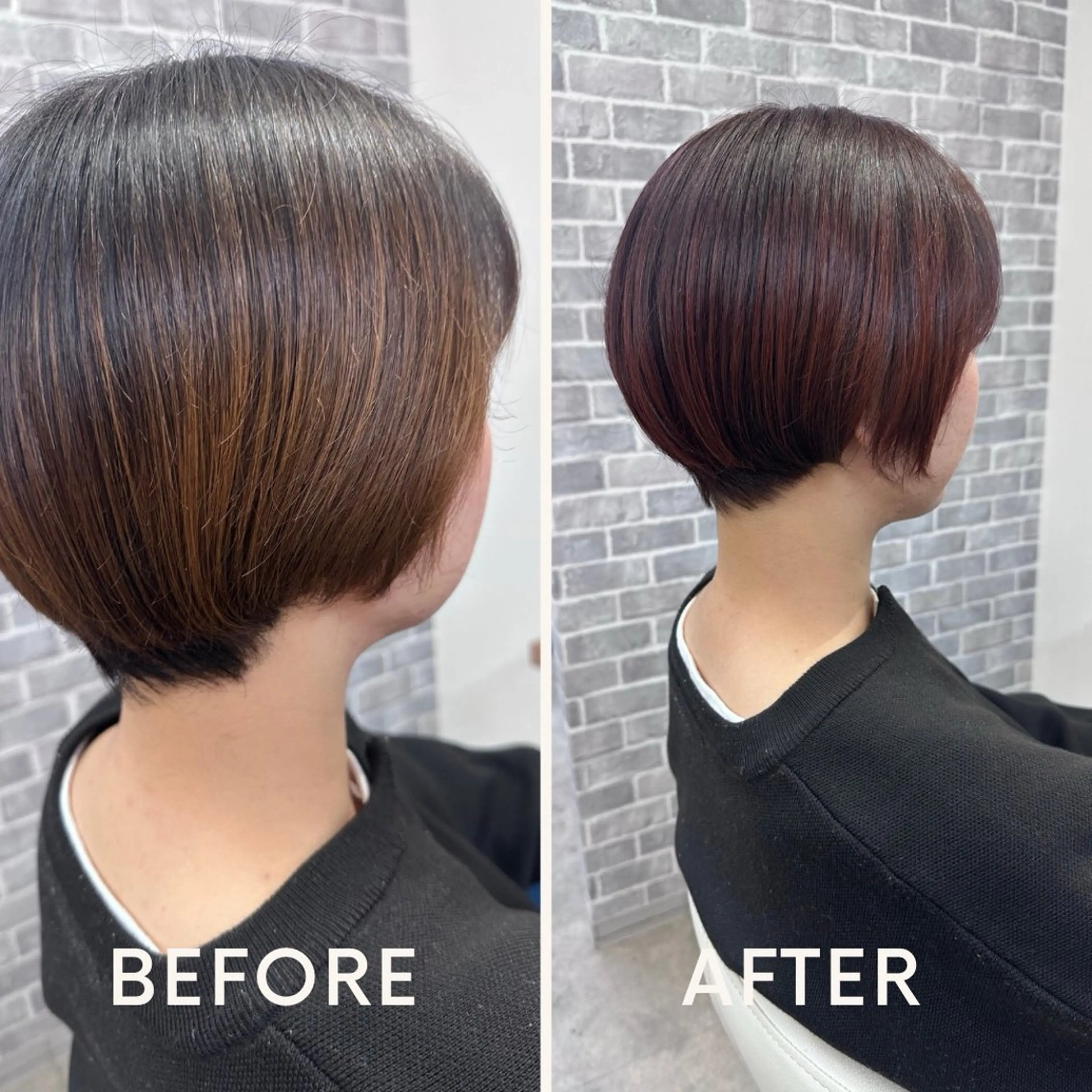 ショート カラー カット ヘアカラー トリートメント Noyヨシモト ヒロトのヘアスタイル