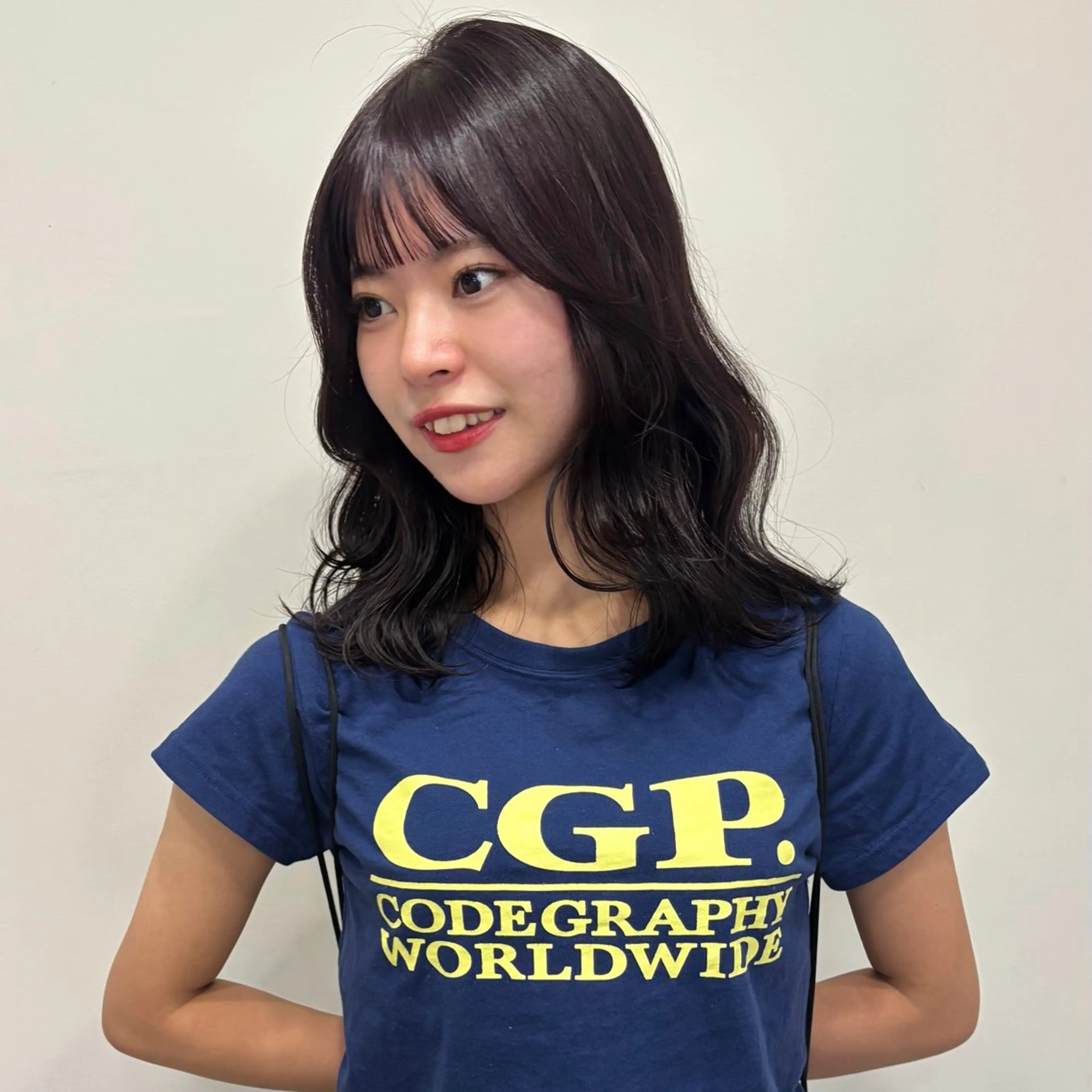 セミロング カラー カット ヘアカラー トリートメント うる艶カラー/ レイヤー/アスカのヘアスタイル