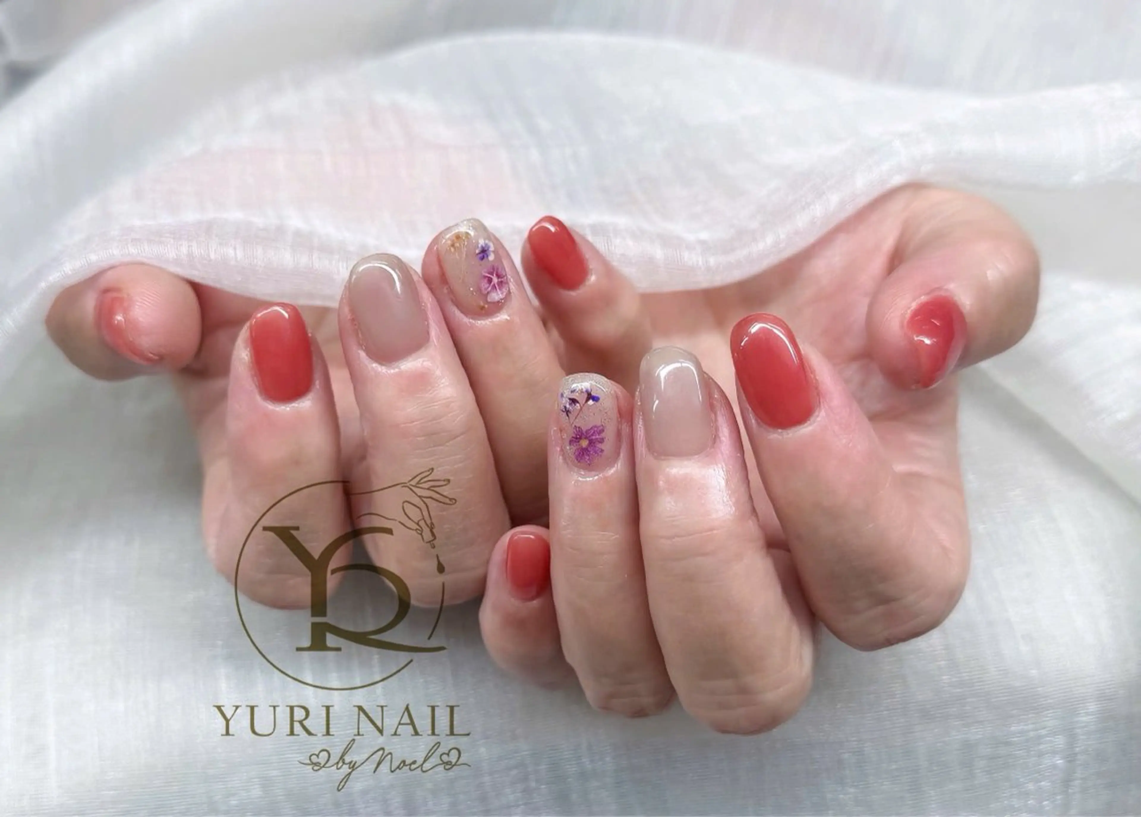 ネイル フットネイル ニュアンスネイル ワンカラーネイル ハンドネイル フットネイル ハンドケア YURI Nail Funabashiのネイルデザイン