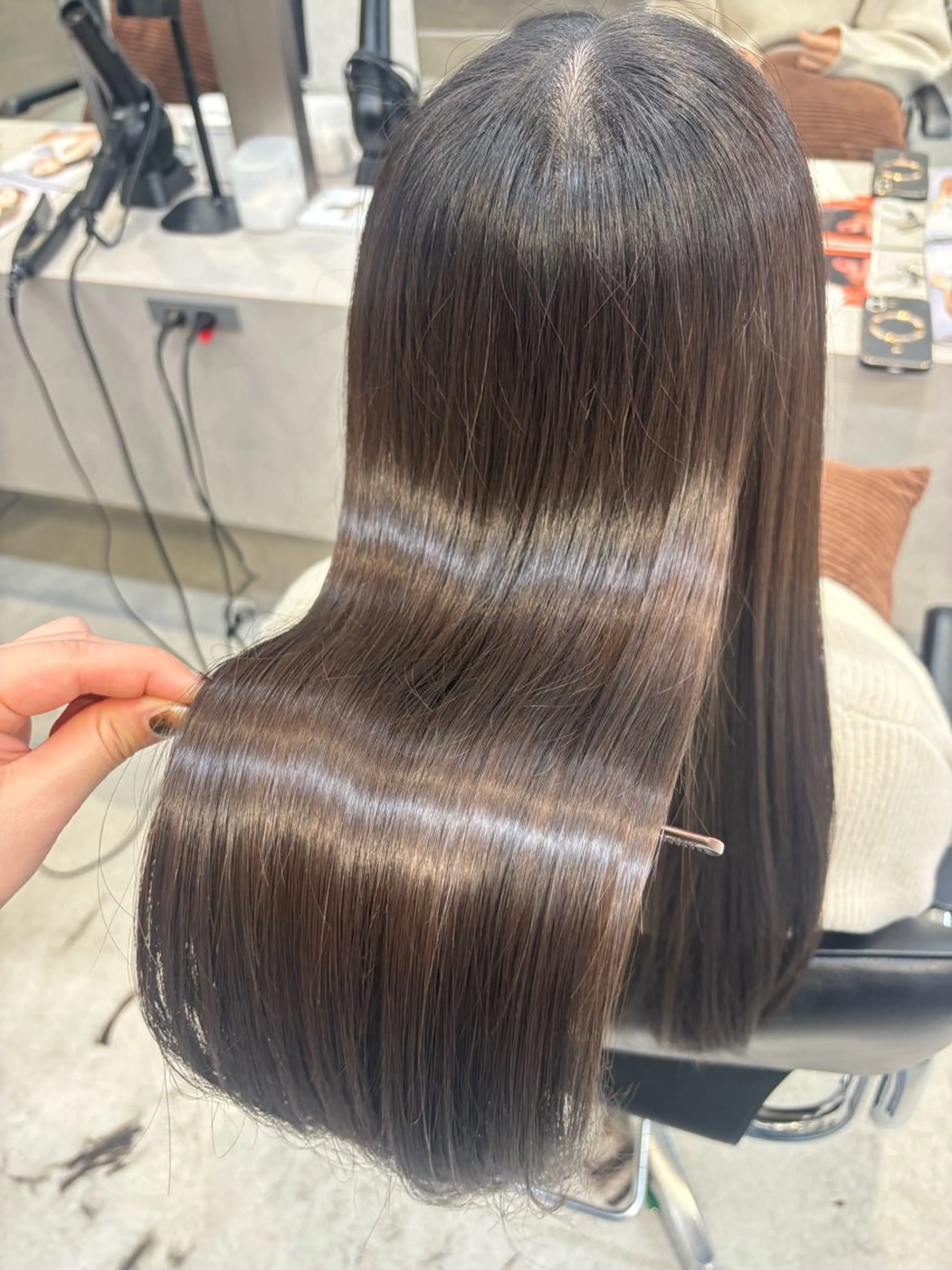 ロング カット トリートメント yoshino /ナチュラル縮毛のヘアスタイル