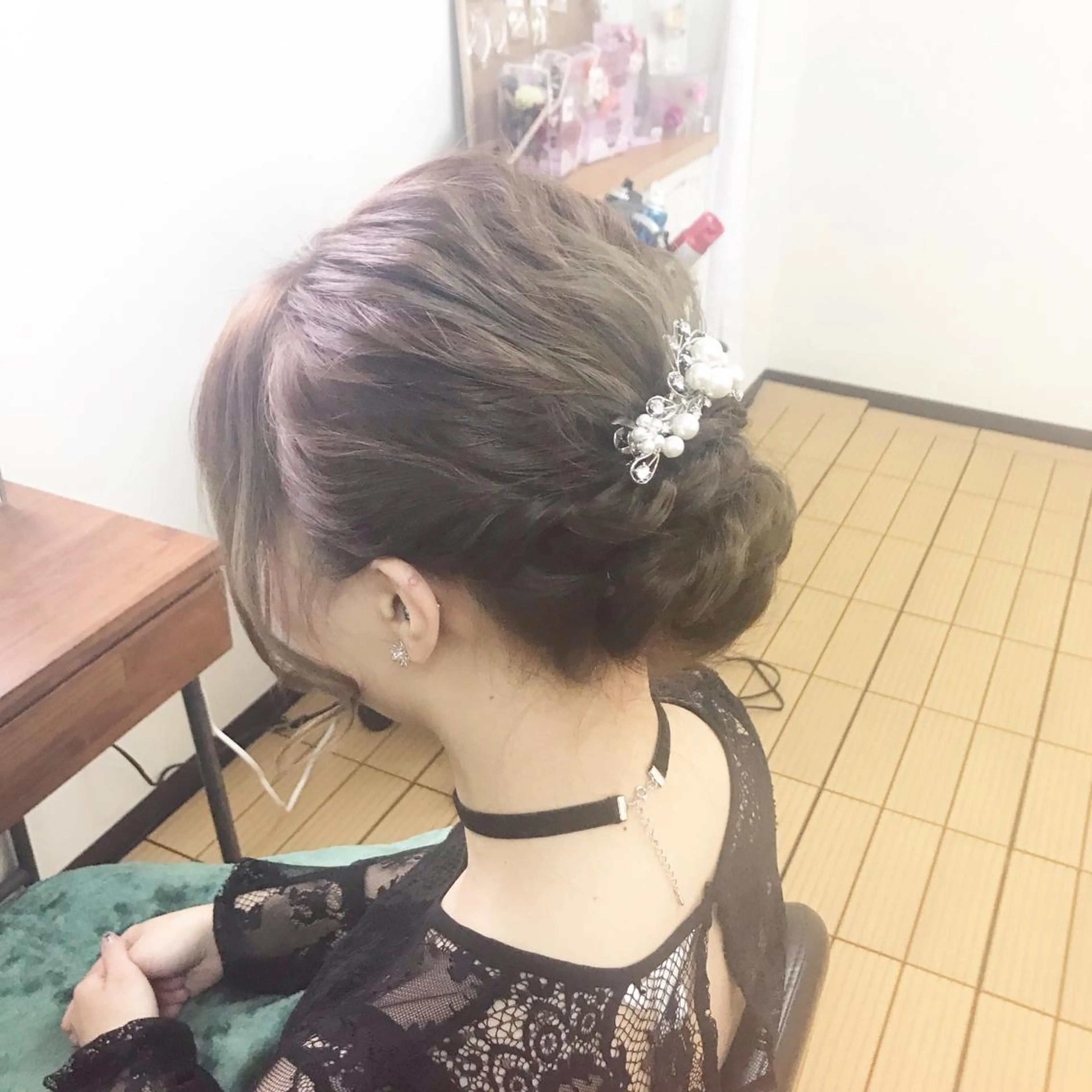 ミディアム Delight ヘアメイク着付けのヘアスタイル