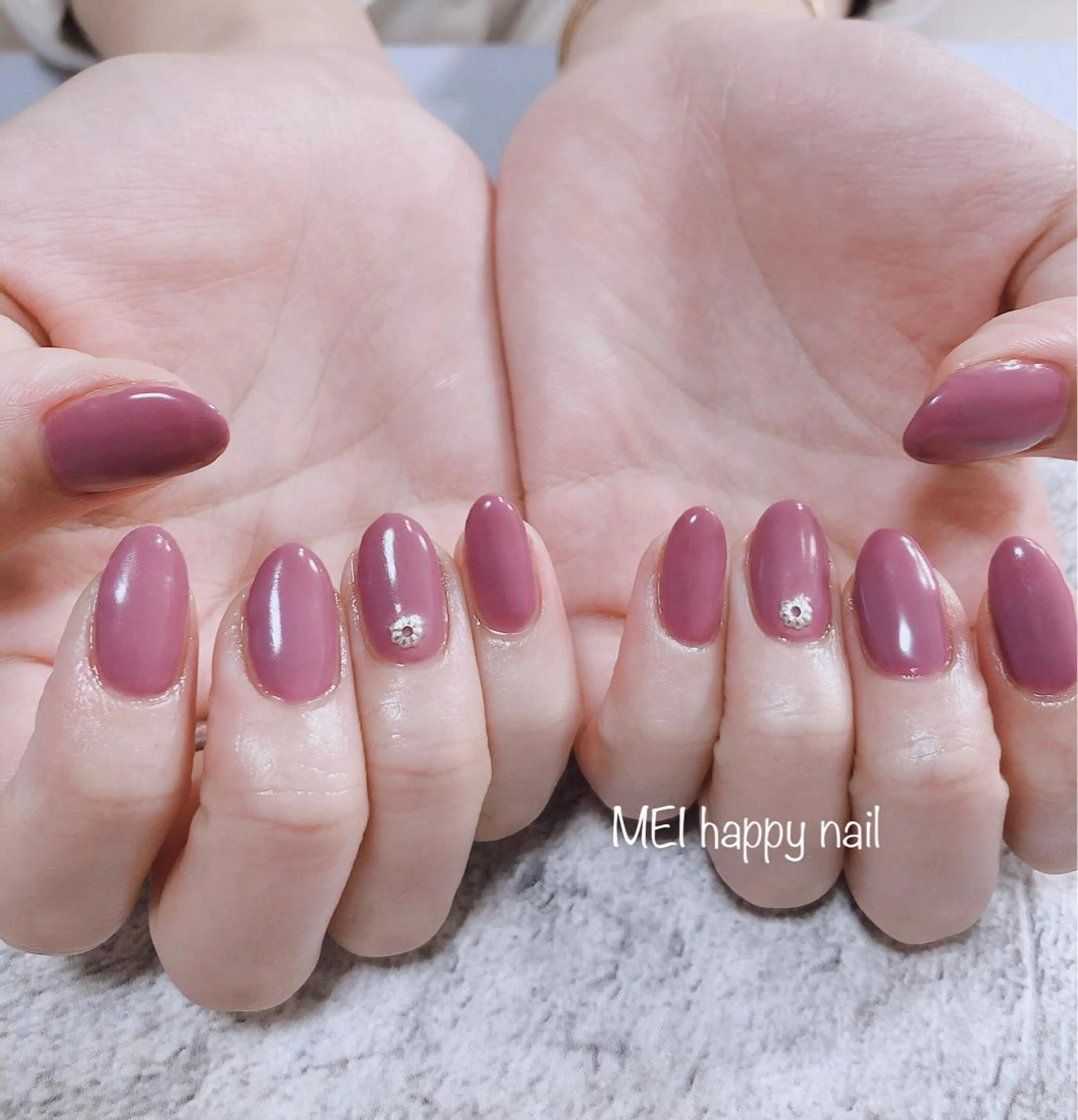 ネイル 北浦和 自爪育成ケアのネイルデザイン