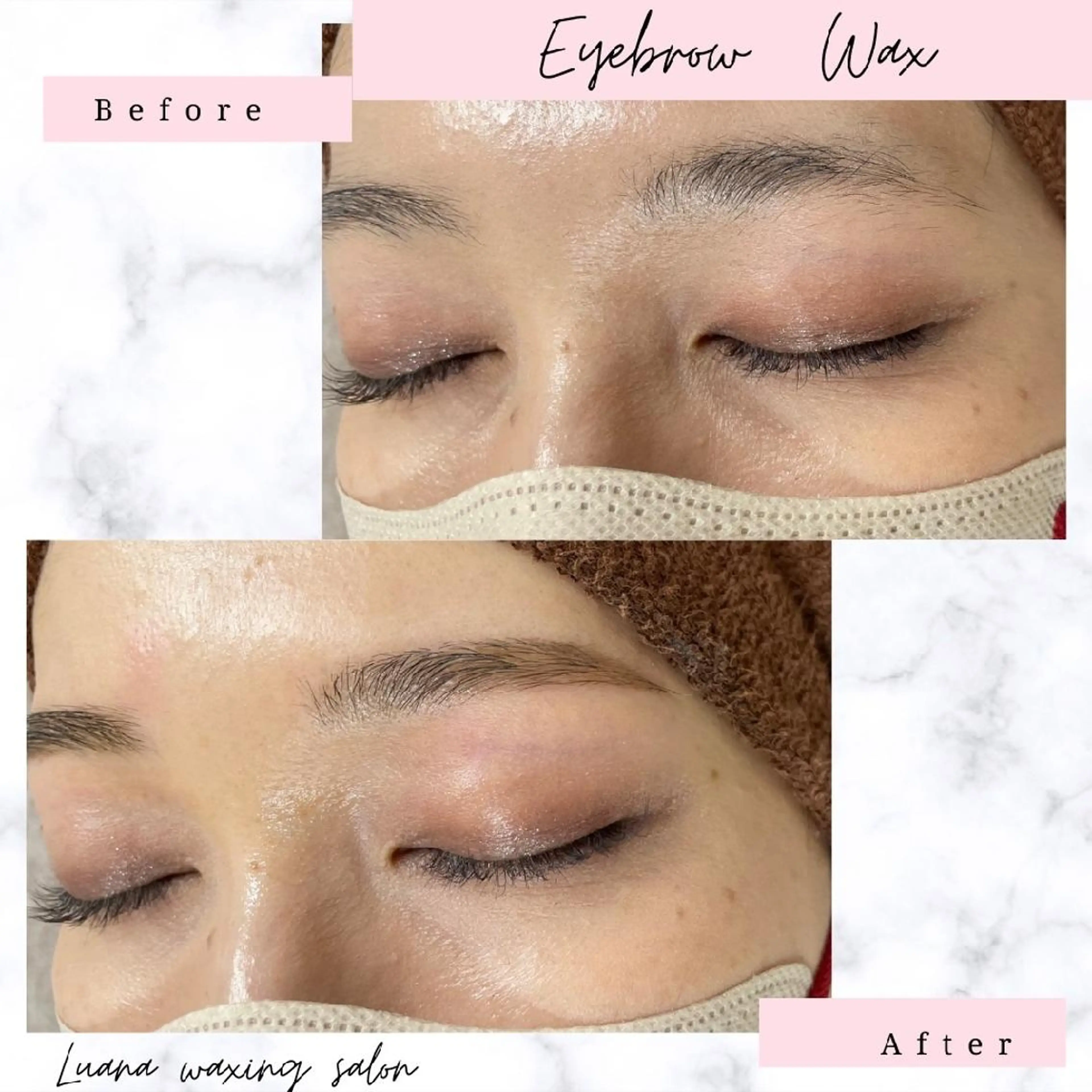 アイブロウ 眉毛ワックス脱毛 Luana waxing salon所属・Luana wax 🐚根本のエステ・リラクイメージ