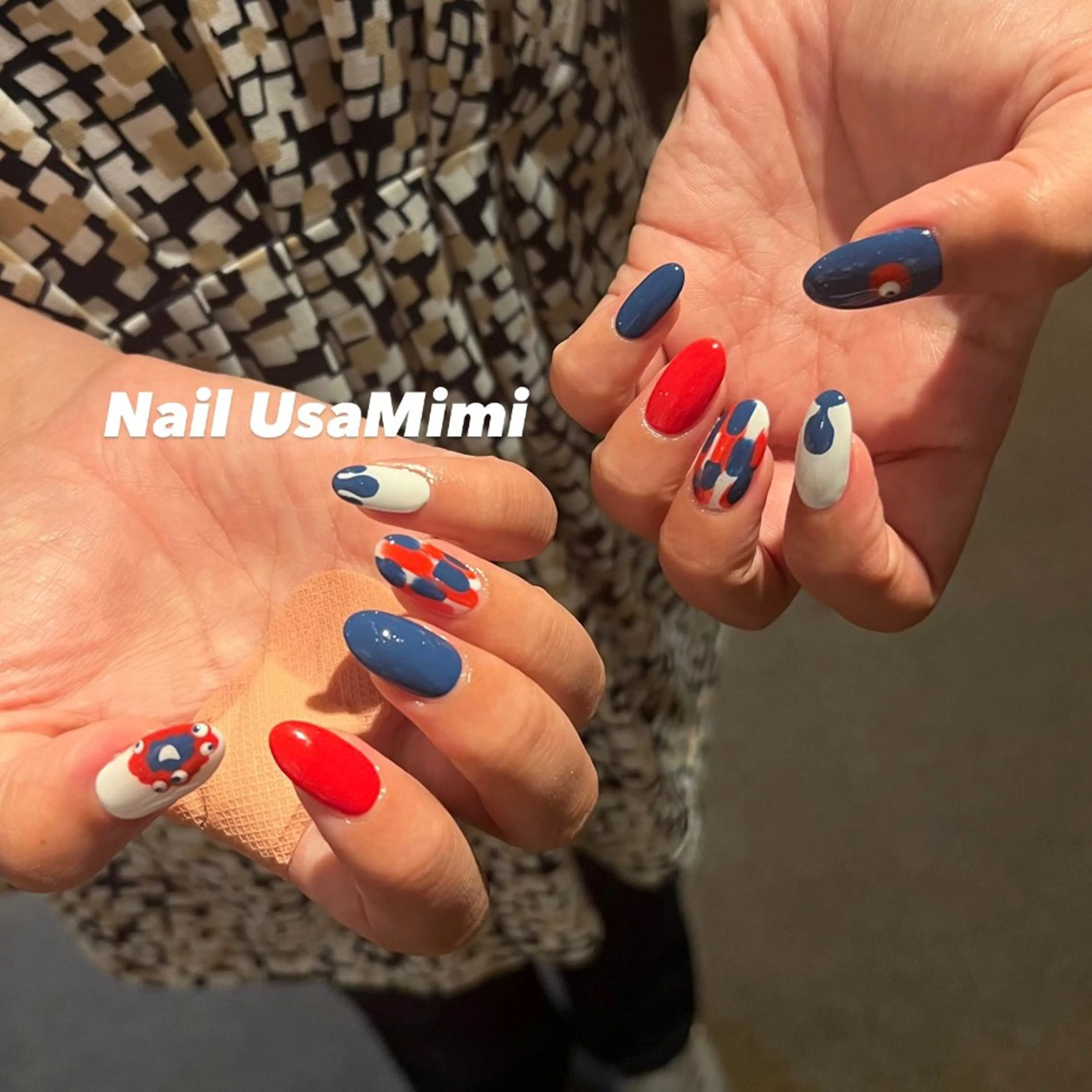 ネイル ジェルネイル マグネットネイル 持ち込み ワンカラーネイル パラジェル 本町ネイルNail UsaMimiのネイルデザイン
