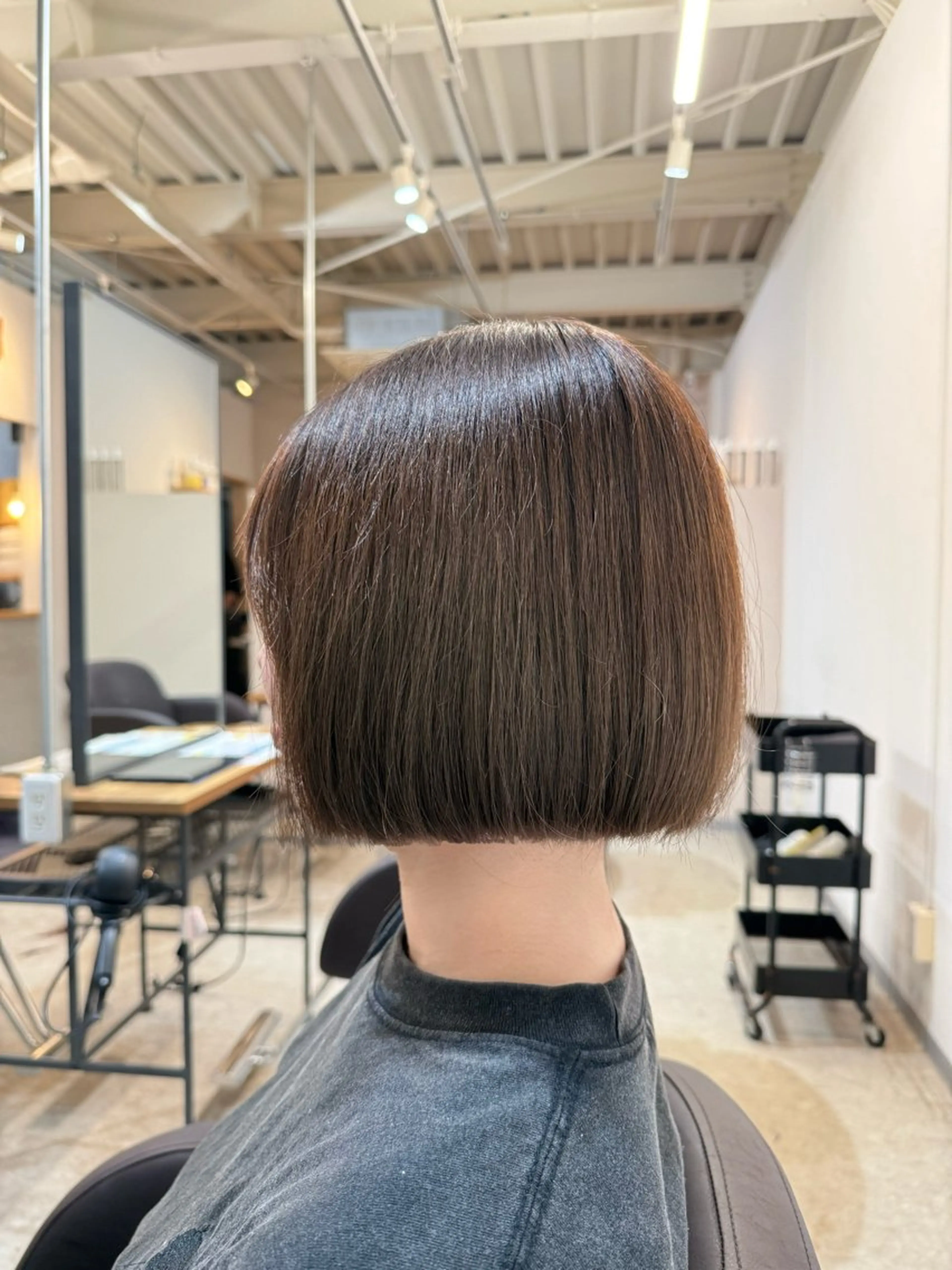 ショート 透明感カラー🫧 🍒久留米美容室のヘアスタイル