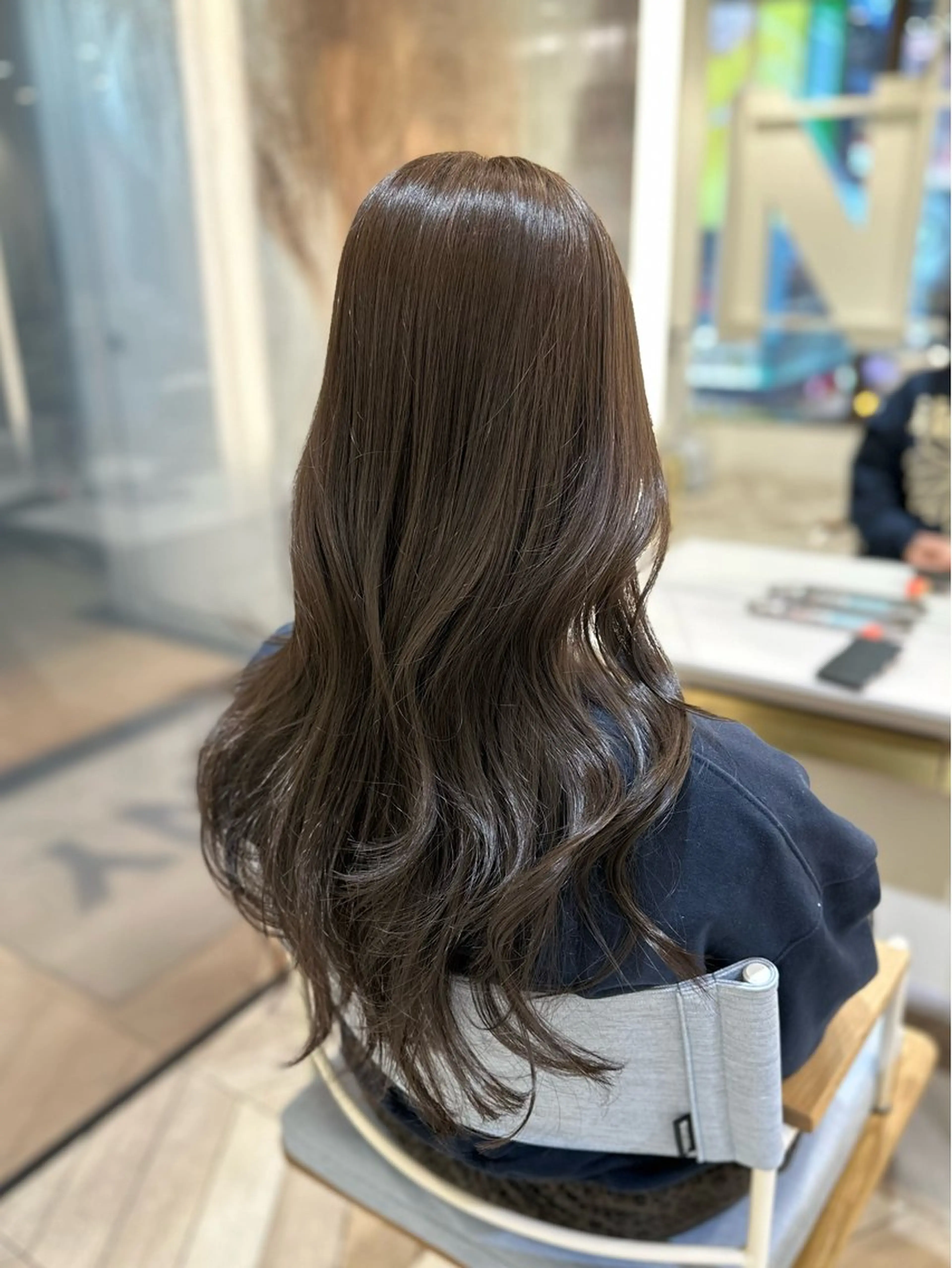 ロング 韓国ヘア 🇰🇷 RUKA 🩵🤍のヘアスタイル