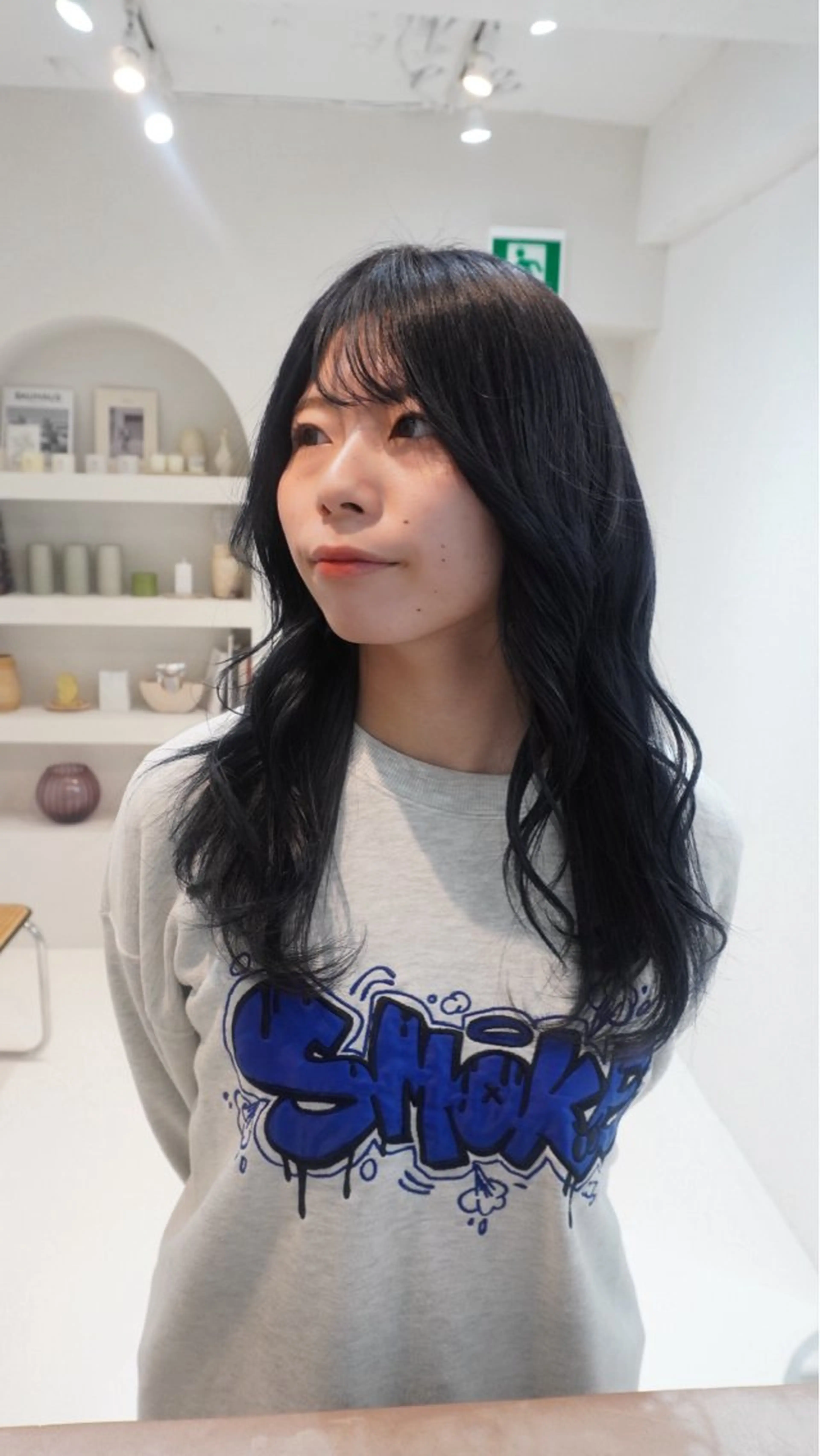 ミディアム カラー ブルーカラー 透明感カラー グレージュ ヘアカラー トリートメント カットモデル募集中 千葉大夢のヘアスタイル