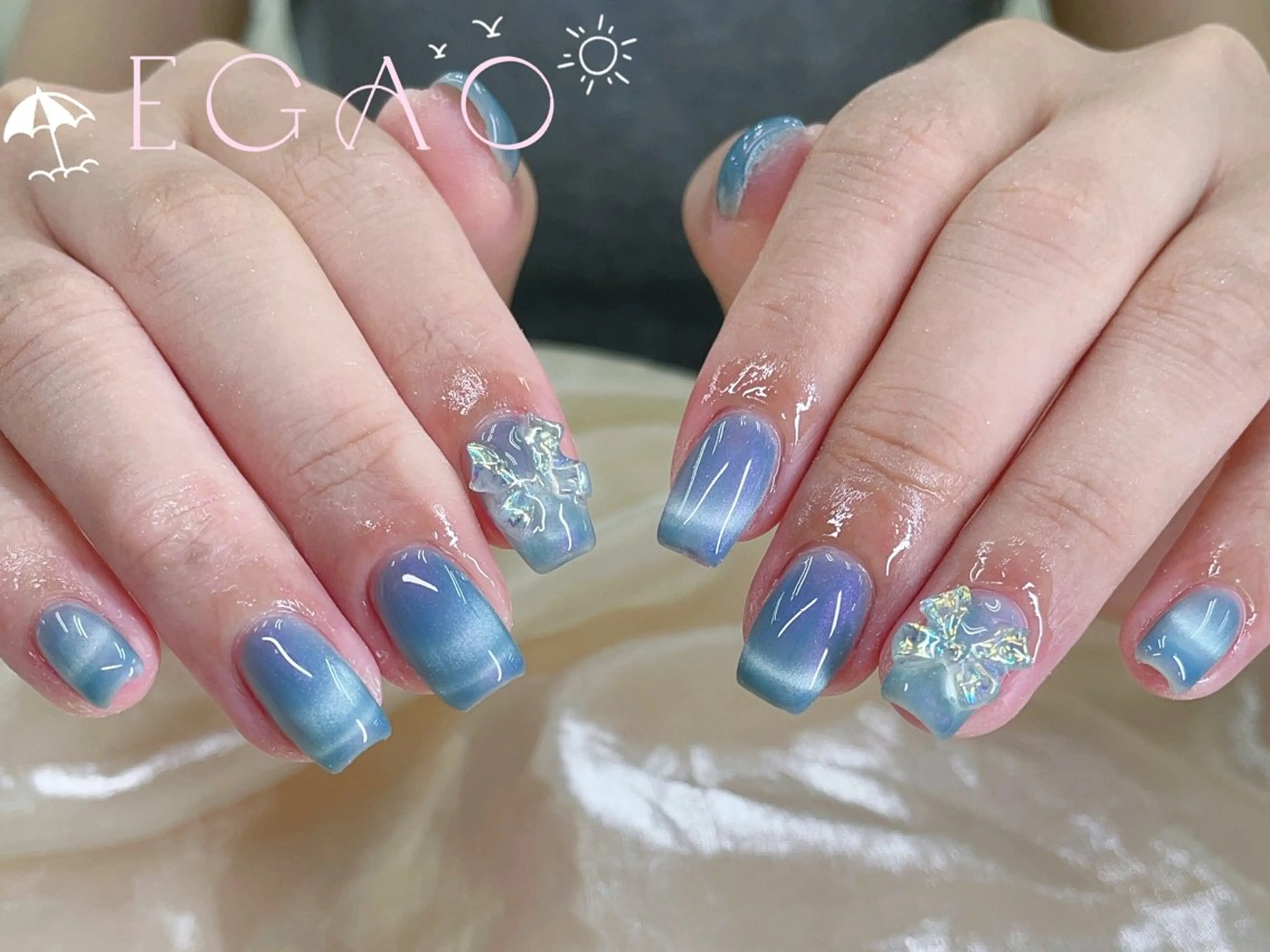 ネイル アートネイル フットネイル フレンチネイル ジェルネイル グラデーション ハンドネイル Egao Nail錦糸町店のネイルデザイン