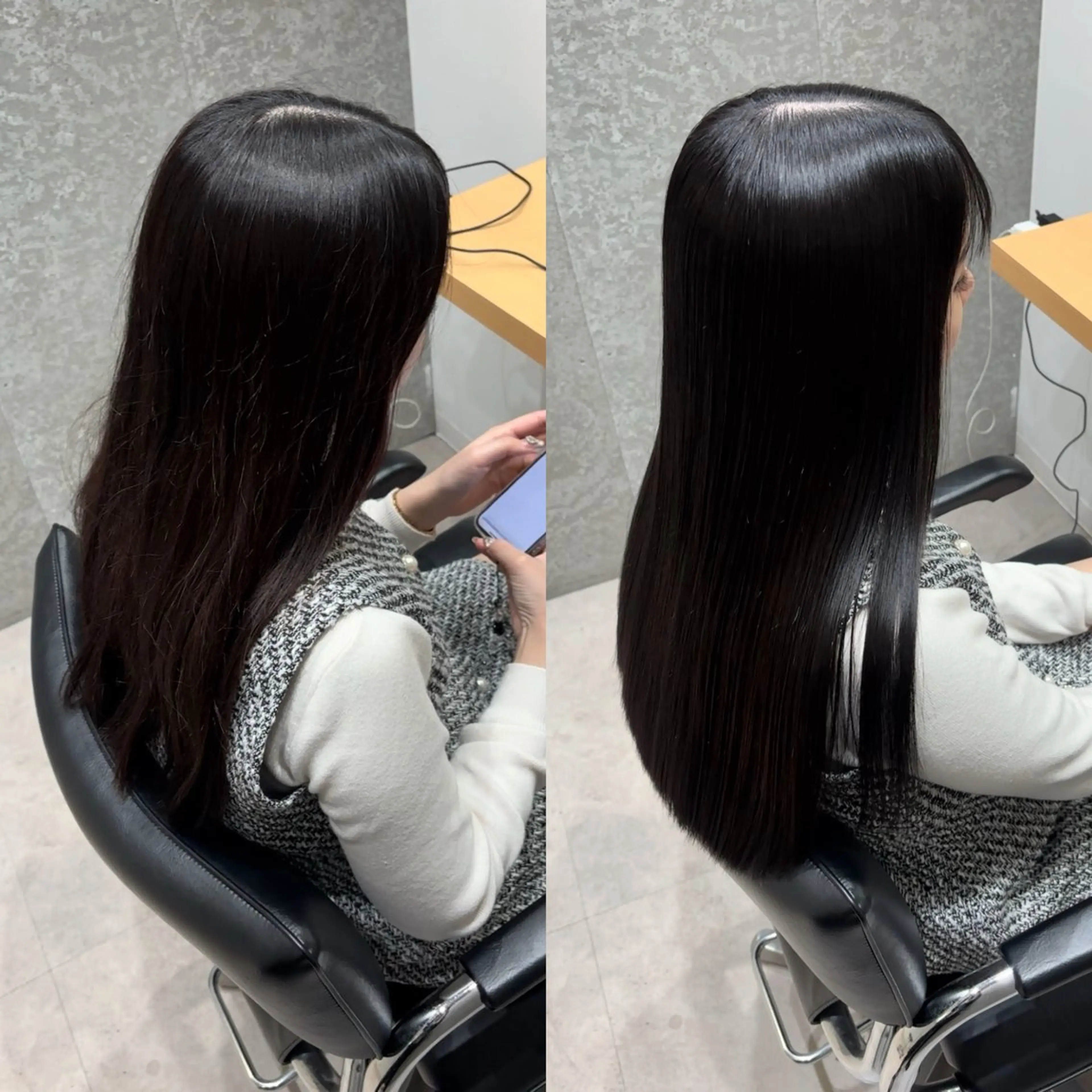 セミロング カラー アクアカラー 髪質改善 トリートメント カット ヘアカラー トリートメント 髪質改善ヘアケア 艶髪特化/上田のヘアスタイル